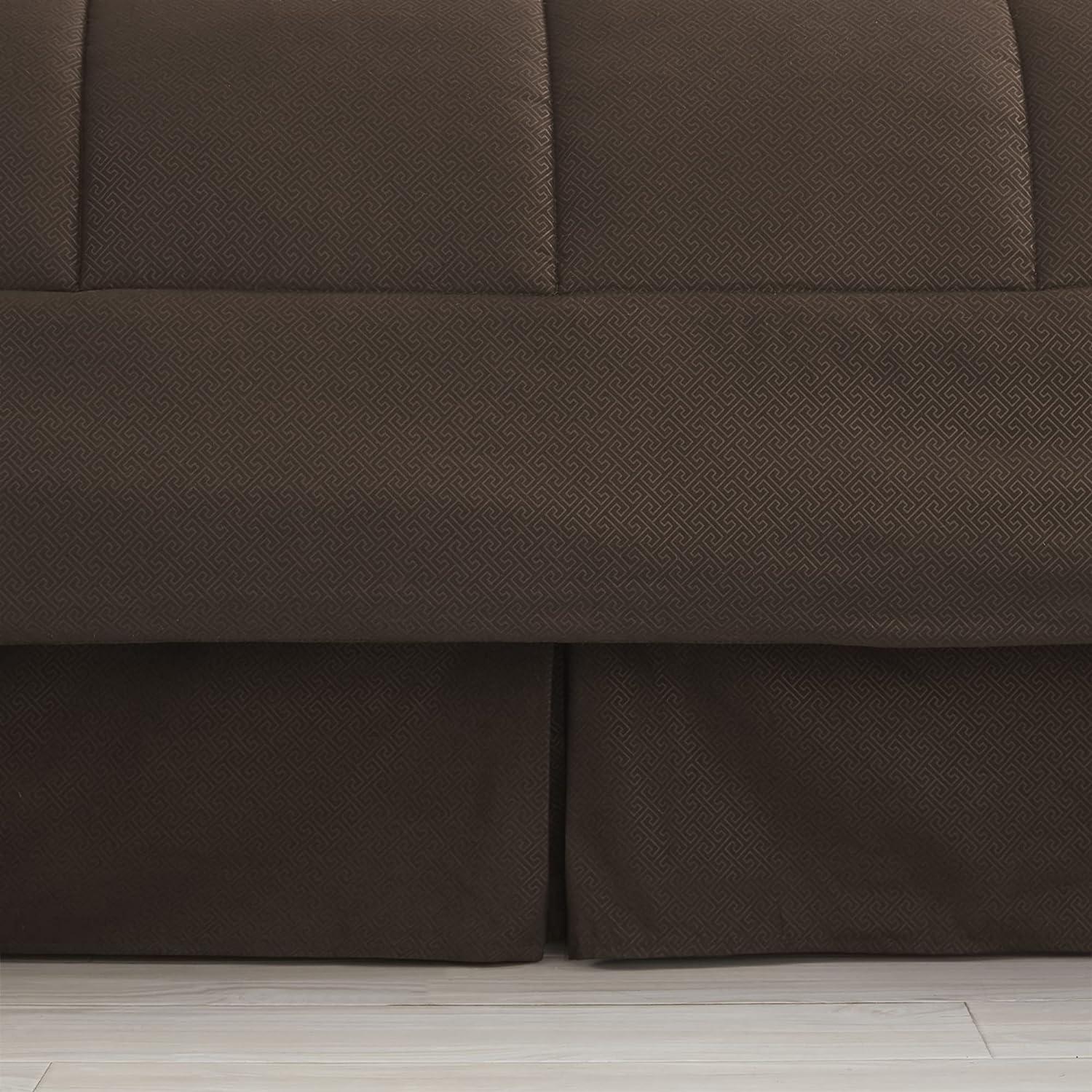 Queen Chocolate Down Alternative Microfiber Bed in a Bag Set