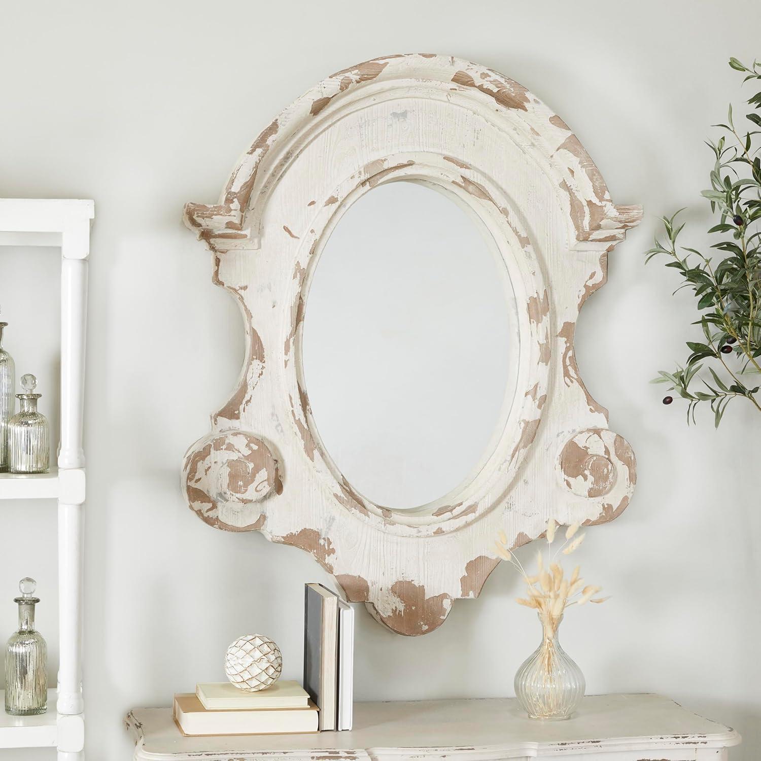 Halma Solid Wood Arch Wall Mirror