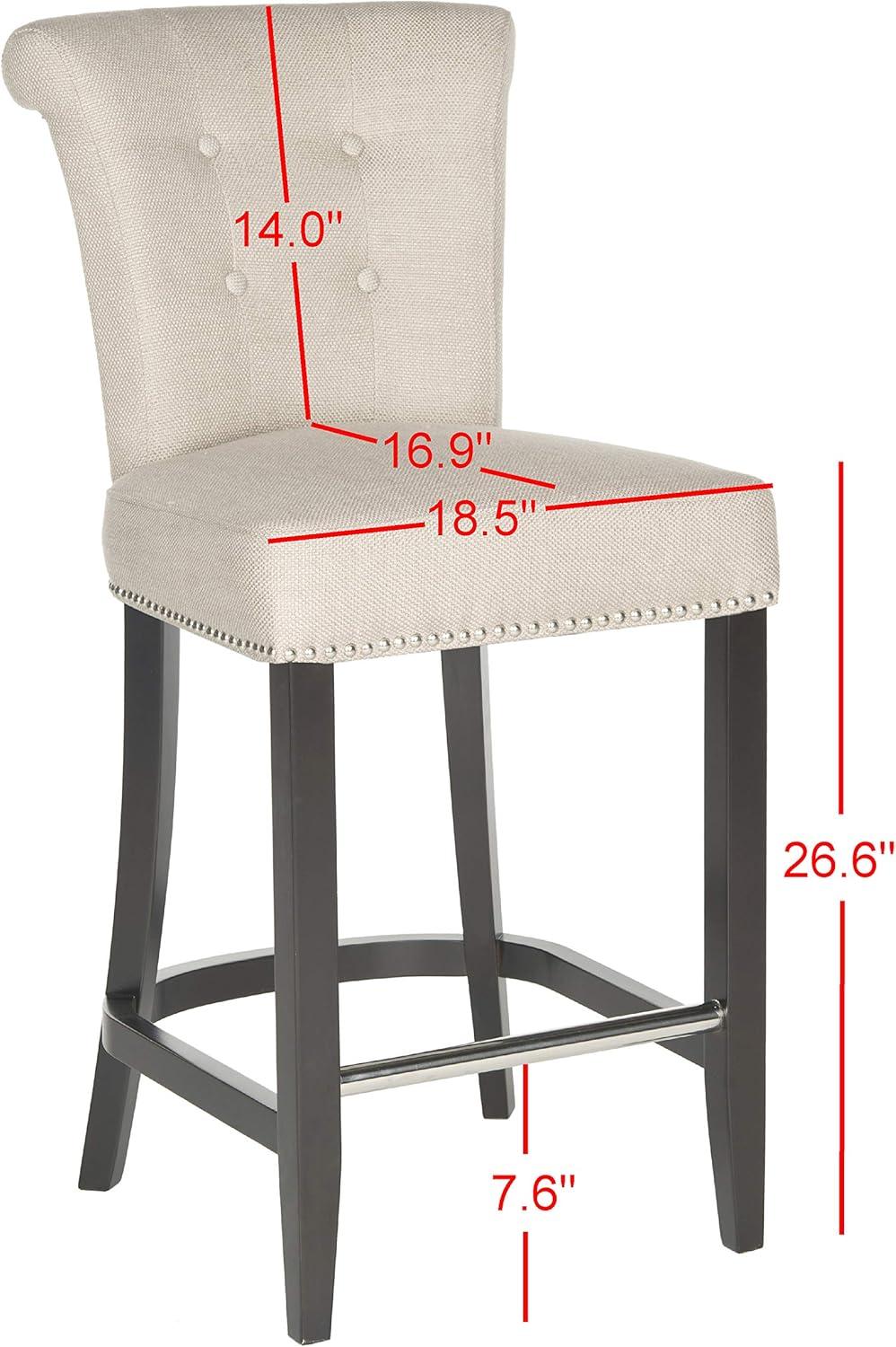 Addo Ring Counter Stool - HUD8241 - Beige - Safavieh