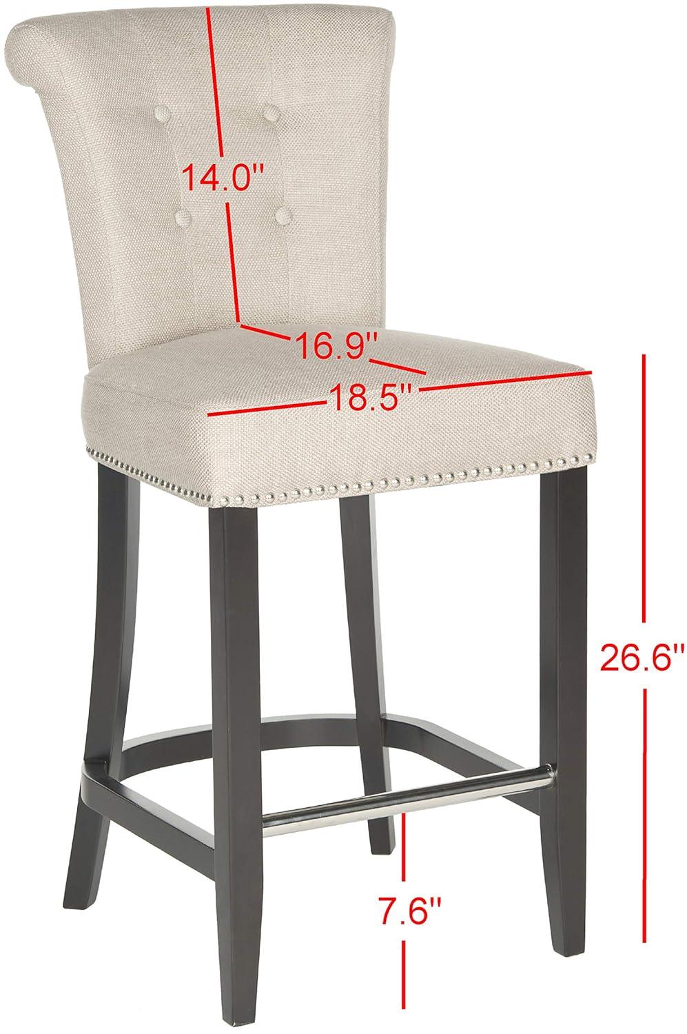 Addo Ring Counter Stool - HUD8241 - Beige - Safavieh