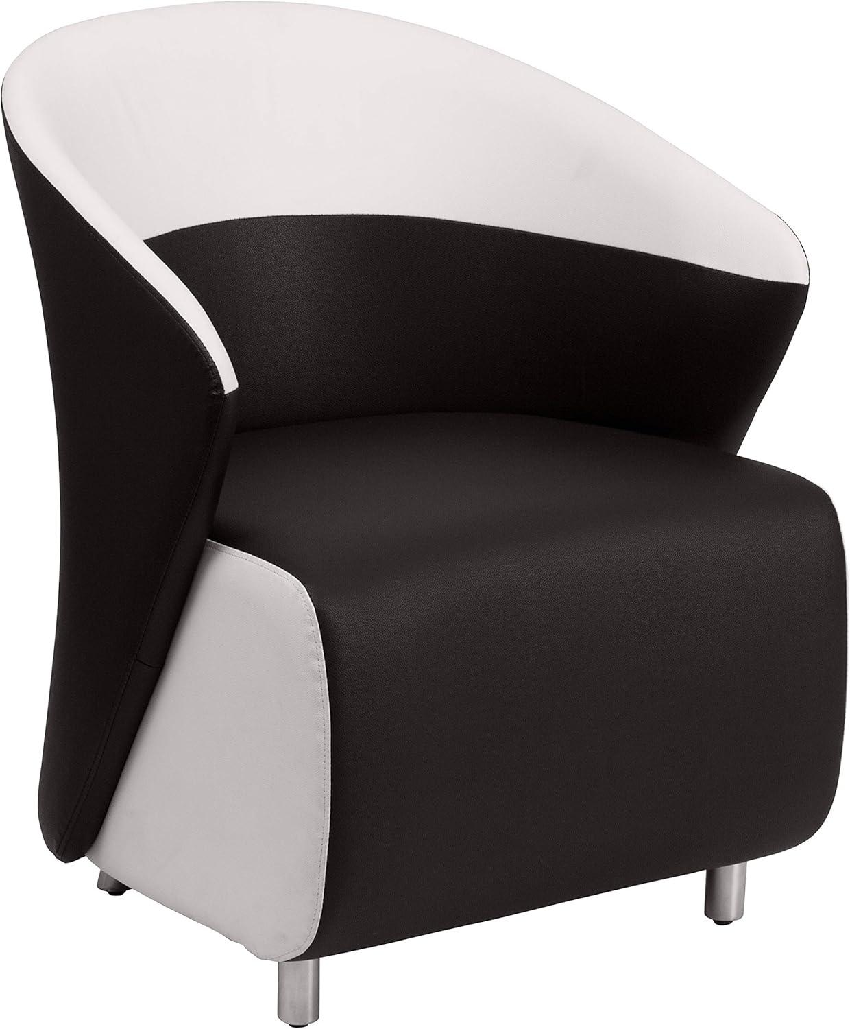 Flash Furniture LeatherSoft Curved Barrel Back Lounge Chair