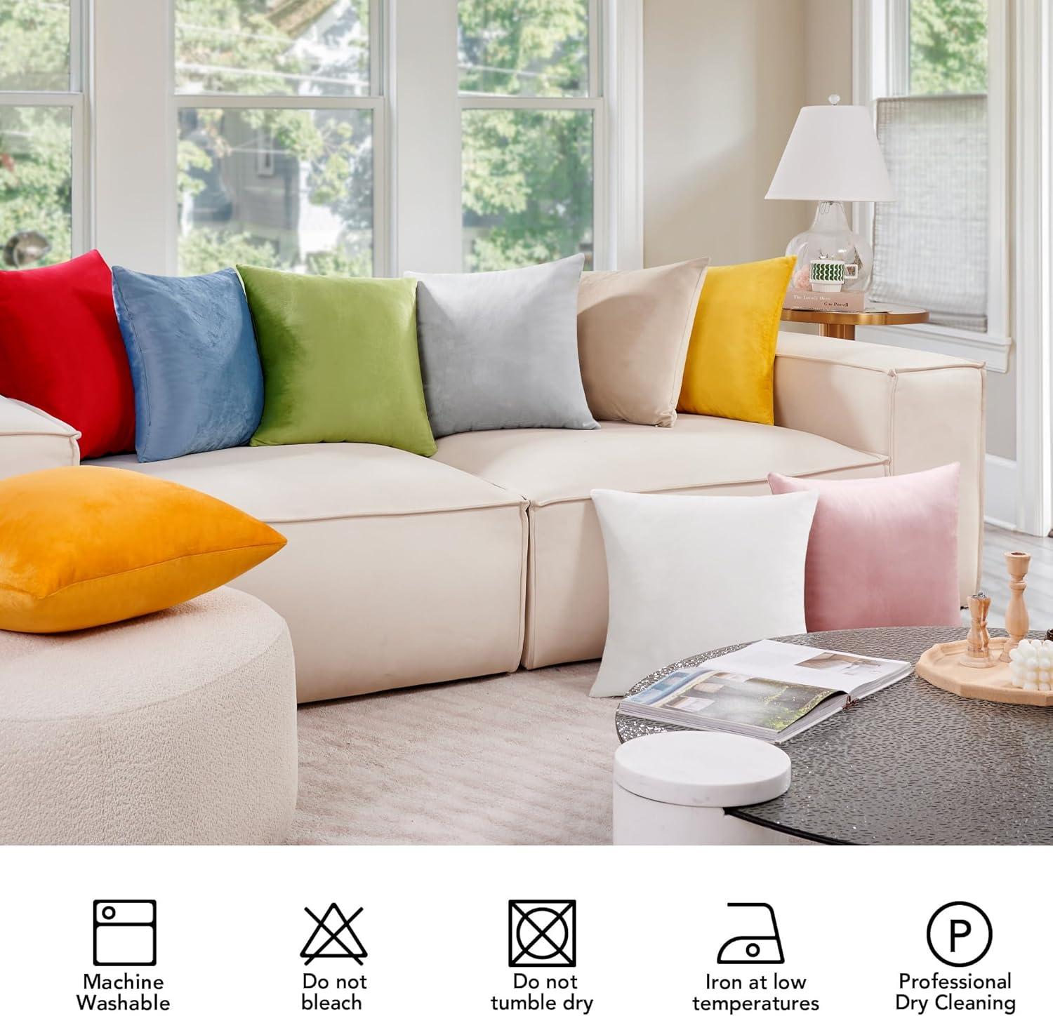 Deconovo Square Velvet Pillow Cover & Reviews | Wayfair