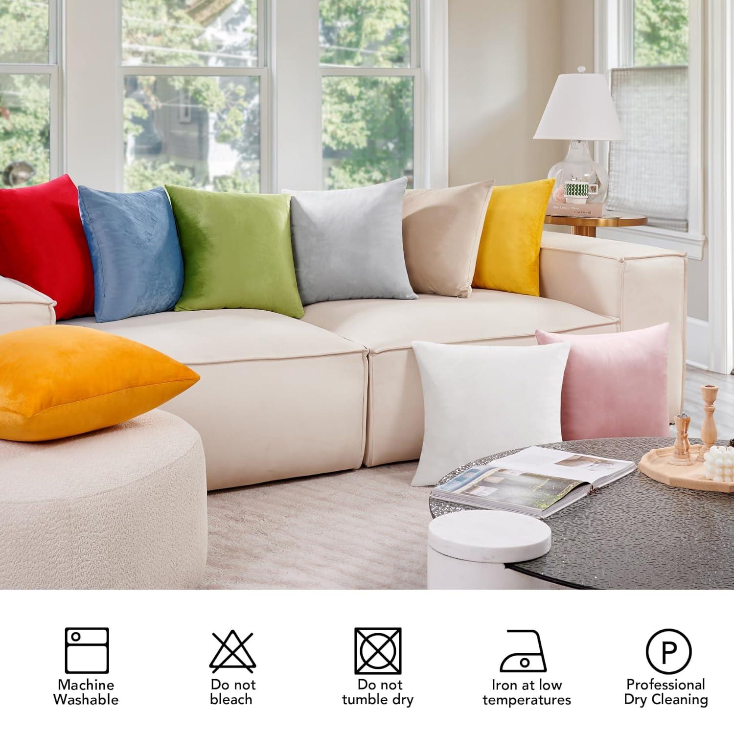 Deconovo Square Velvet Pillow Cover & Reviews | Wayfair