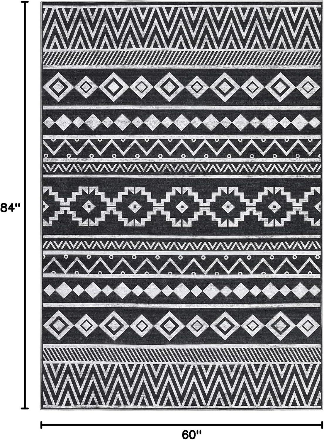 Union Rustic Soft Area Rug, Anti Slip, Washable, Pet Friendly, Boho Modern Carpet for Living Room Bedroom