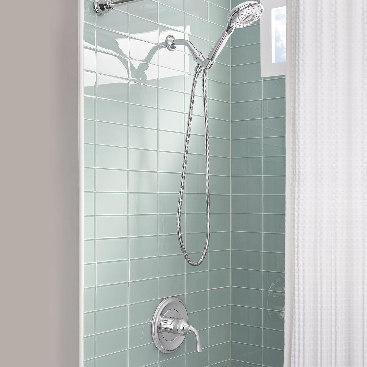American Standard Spectra Plus Handheld 4-Function Hand Shower Kit 1.8 GPM in Polished Chrome