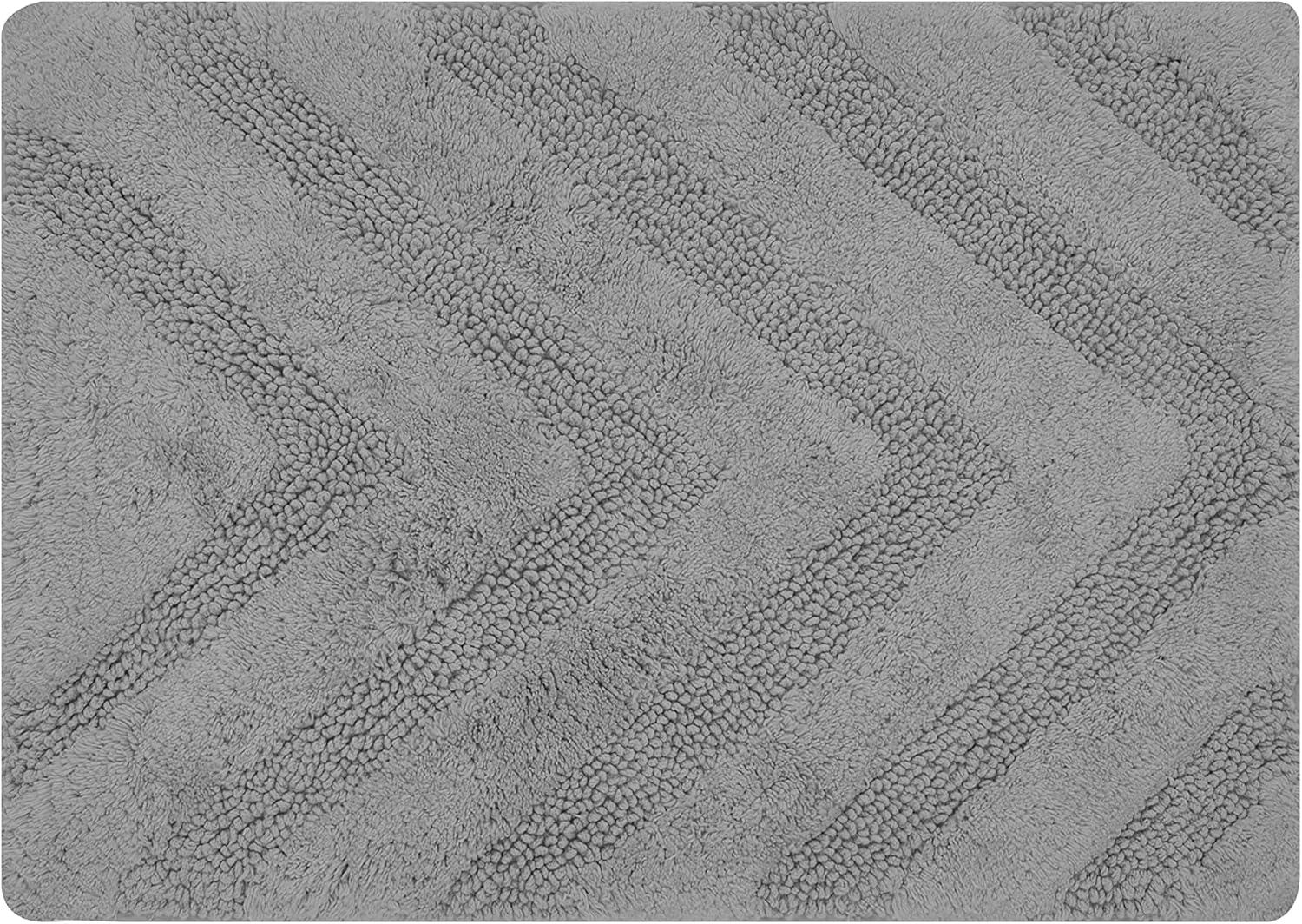 Better Trends Kus Corrigan 100% Cotton Machine Washable Anti-Skid Bathroom Rug