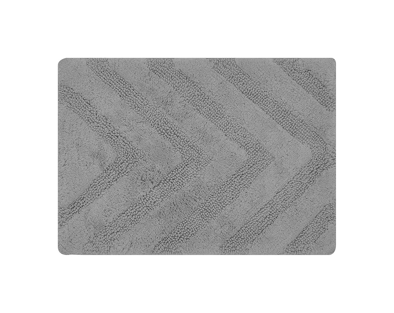 Better Trends Kus Corrigan 100% Cotton Machine Washable Anti-Skid Bathroom Rug