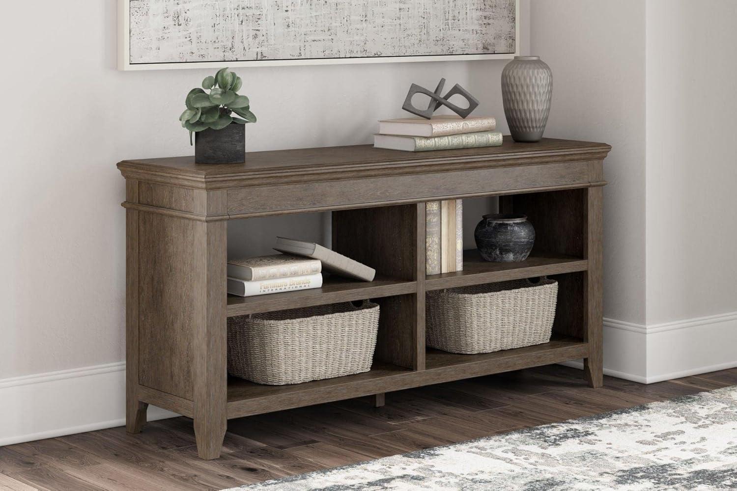 Signature Design by Ashley Traditional Janismore Credenza  Weathered Gray