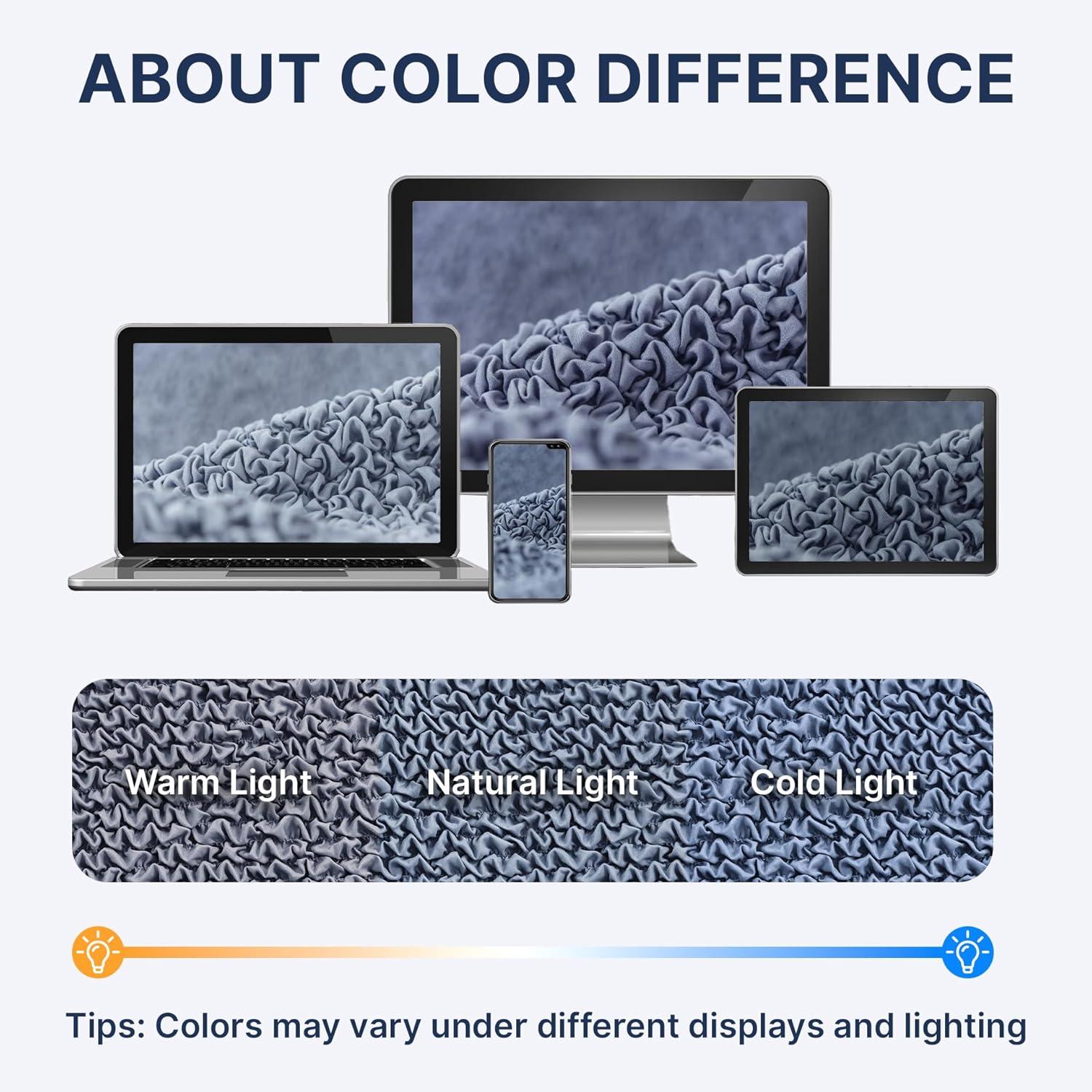 Stretchy Slipcover for Wingback Chair - Easy to Clean & Durable - Microfibra Collection