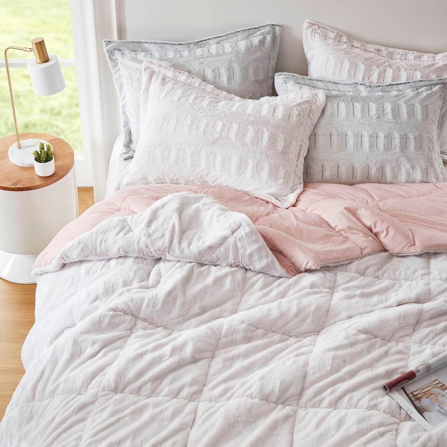 Madison Park Gia Back Print Long Fur Comforter Mini Set