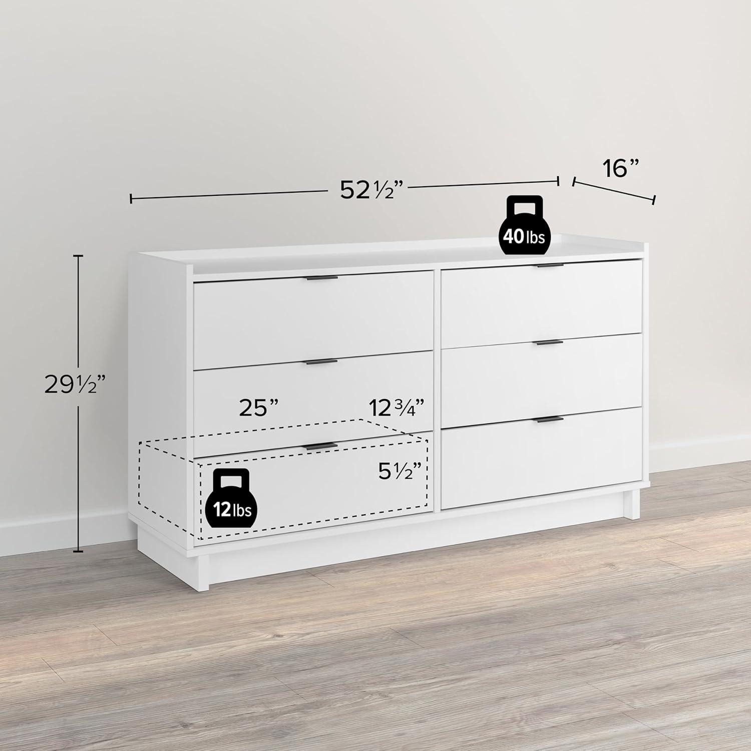 Wade Logan® Chaunta 52.5'' W 6 - Drawer Dresser