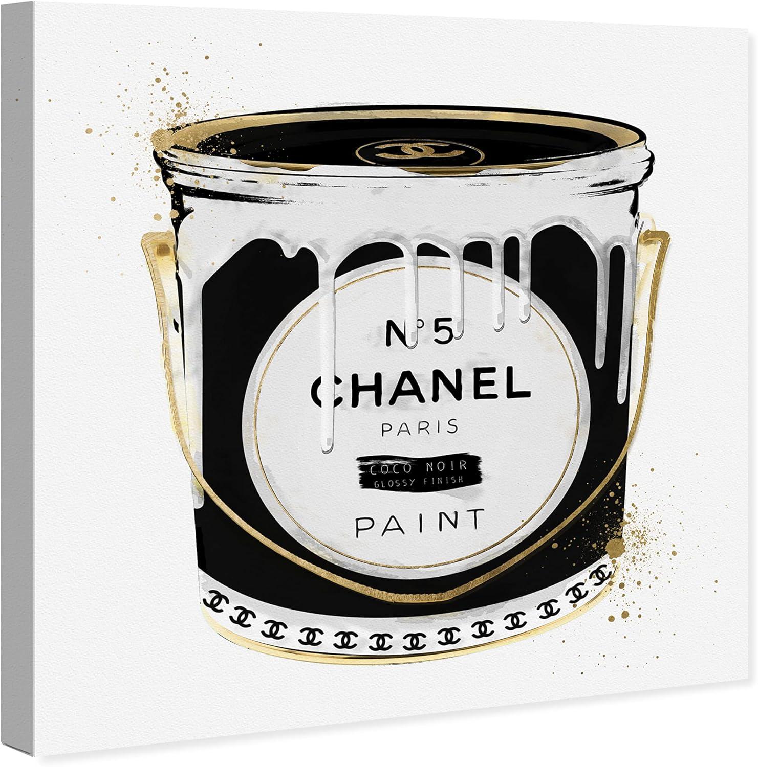 Oliver Gal Prints " Fashion Paint Noir Can "
