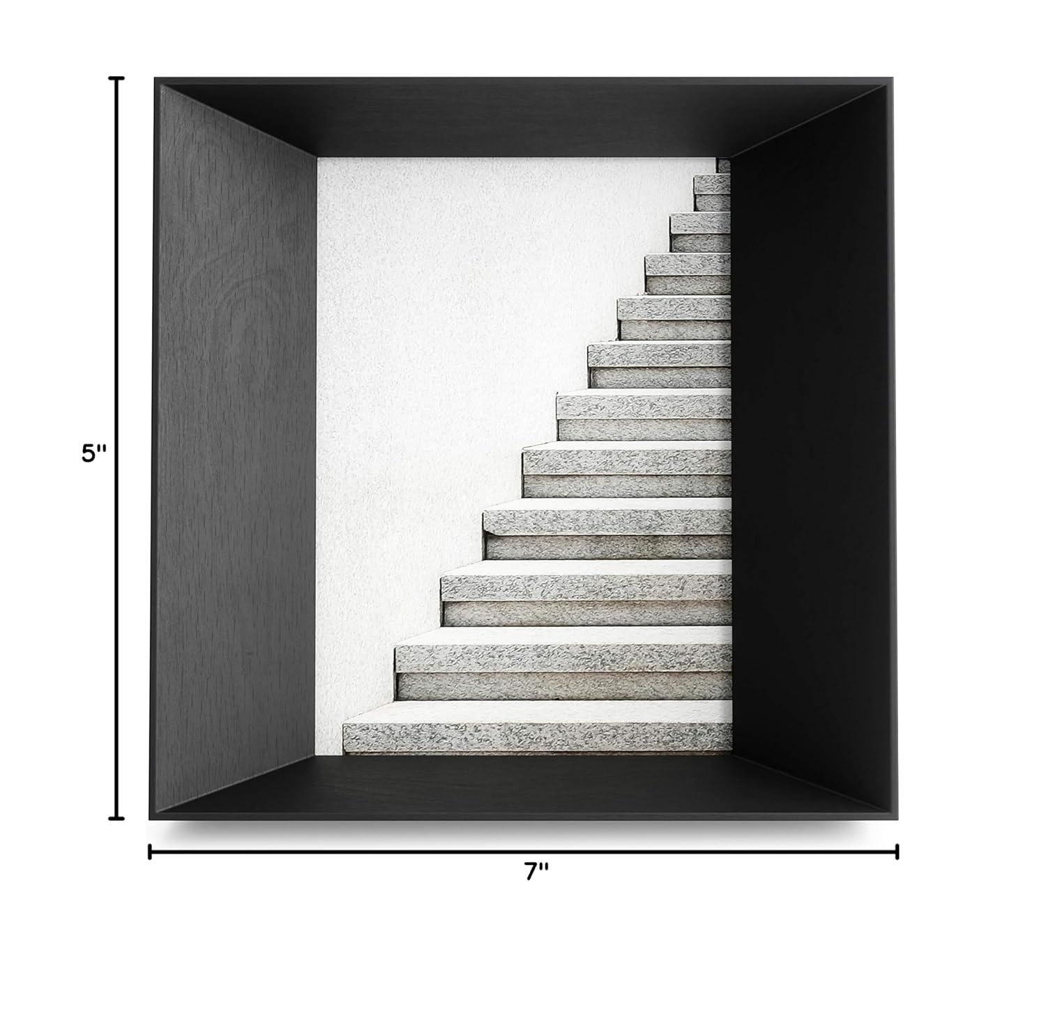 Classic Black Wood 5x7 Tabletop and Wall Mount Frame