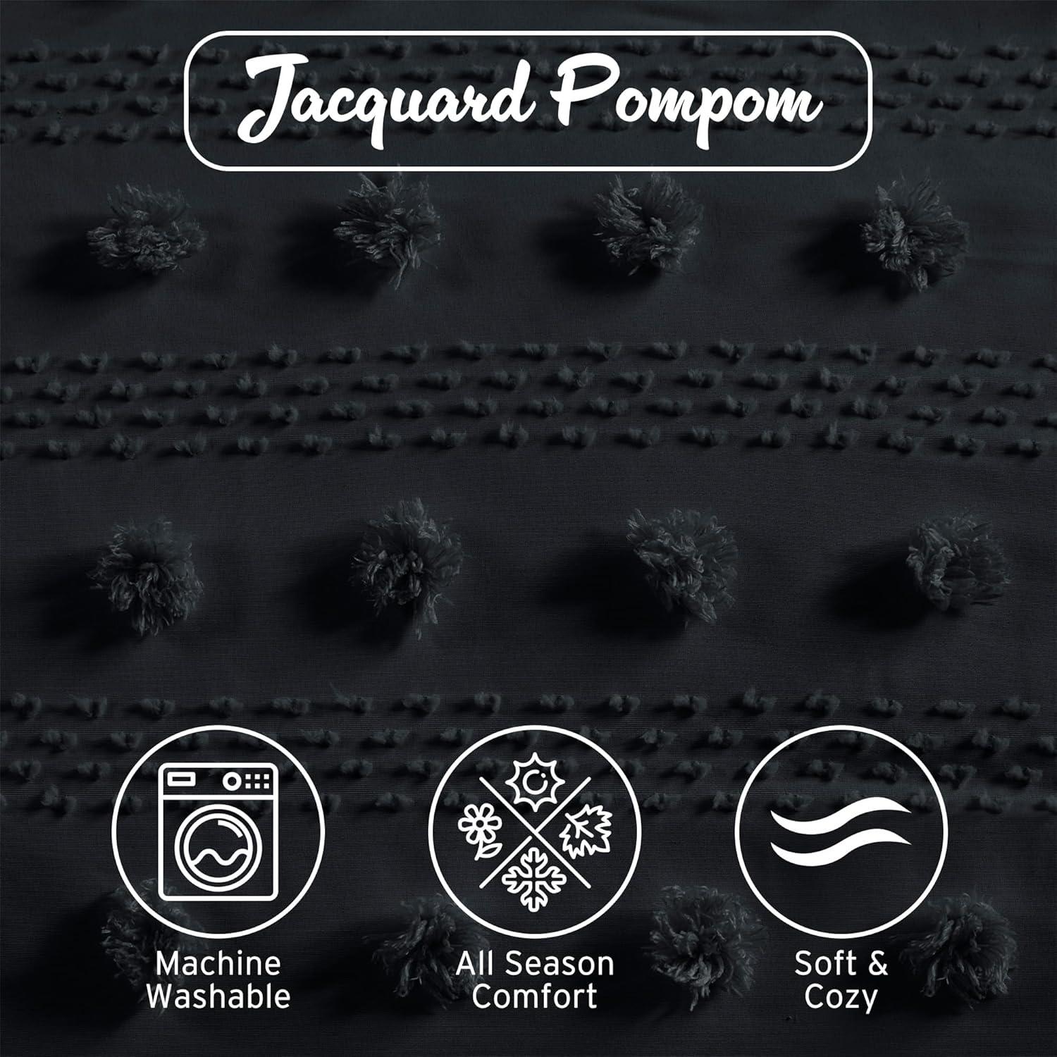 Intelligent Design Clip Jacquard Duvet Cover Set