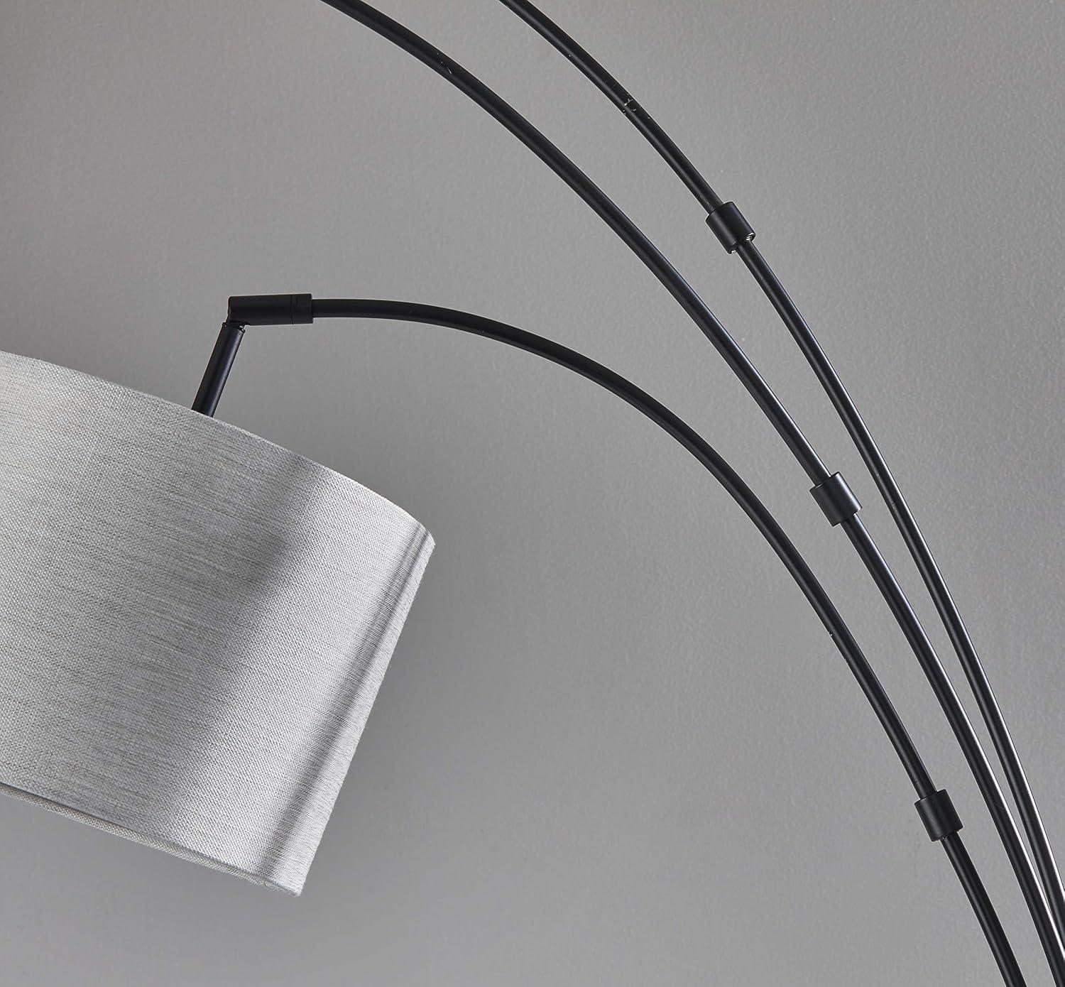 Adesso Home Brand Bowery 3-Arm Arc Lamp in Black Color