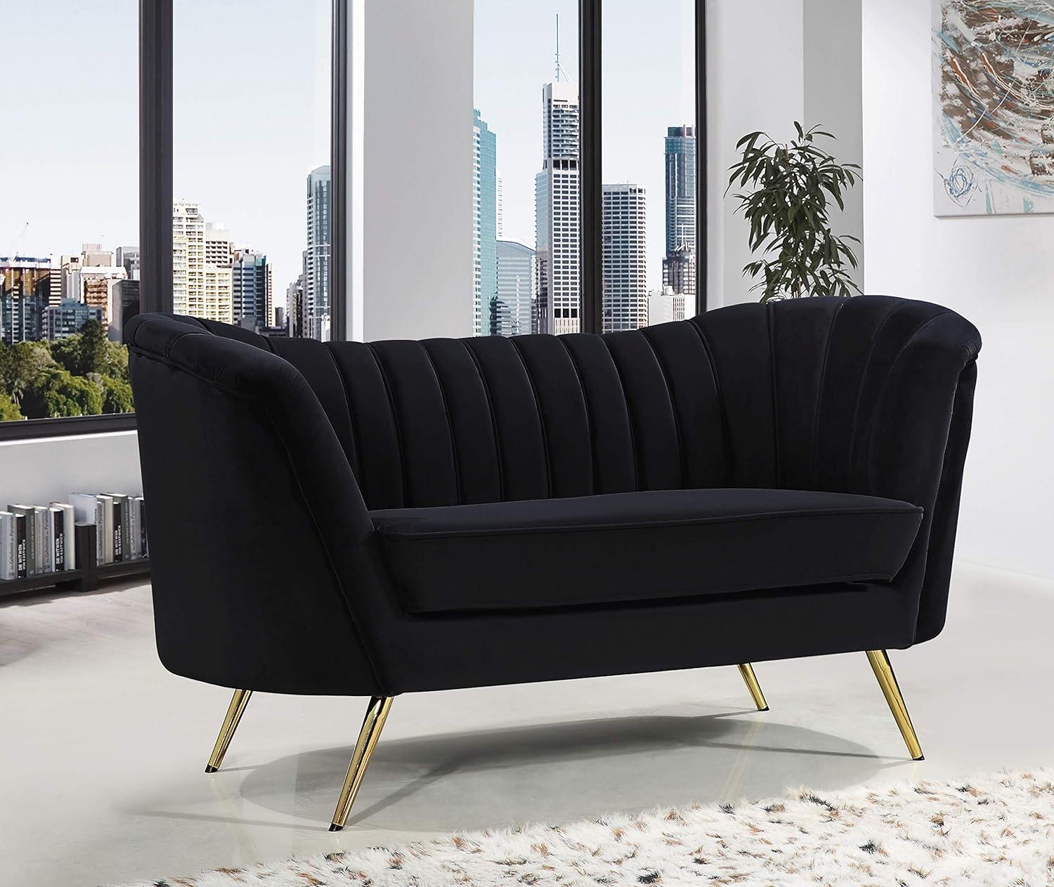 Maykoosh Retro Revival Velvet Loveseat