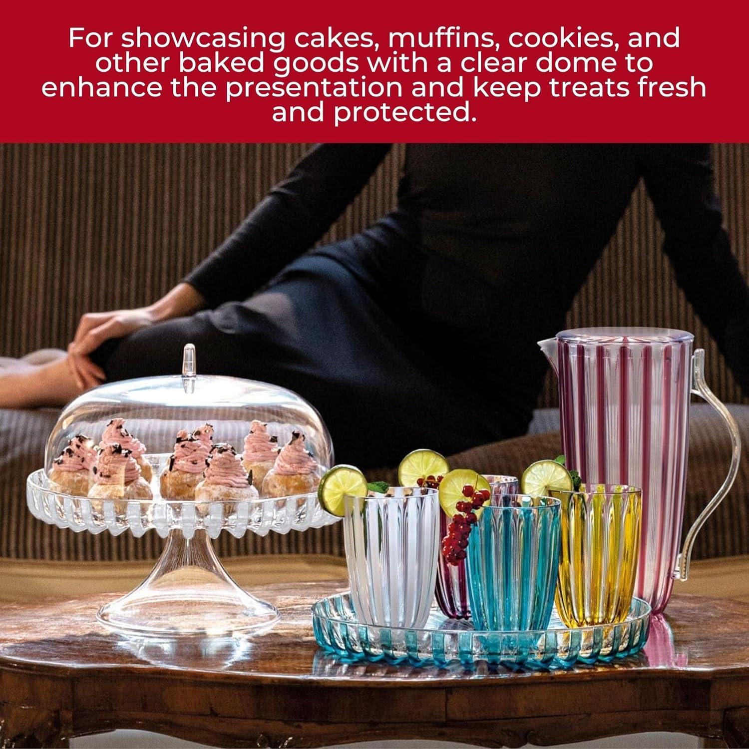 Guzzini Dolcevita Cake Serving Stand - Turquoise, Turquoise