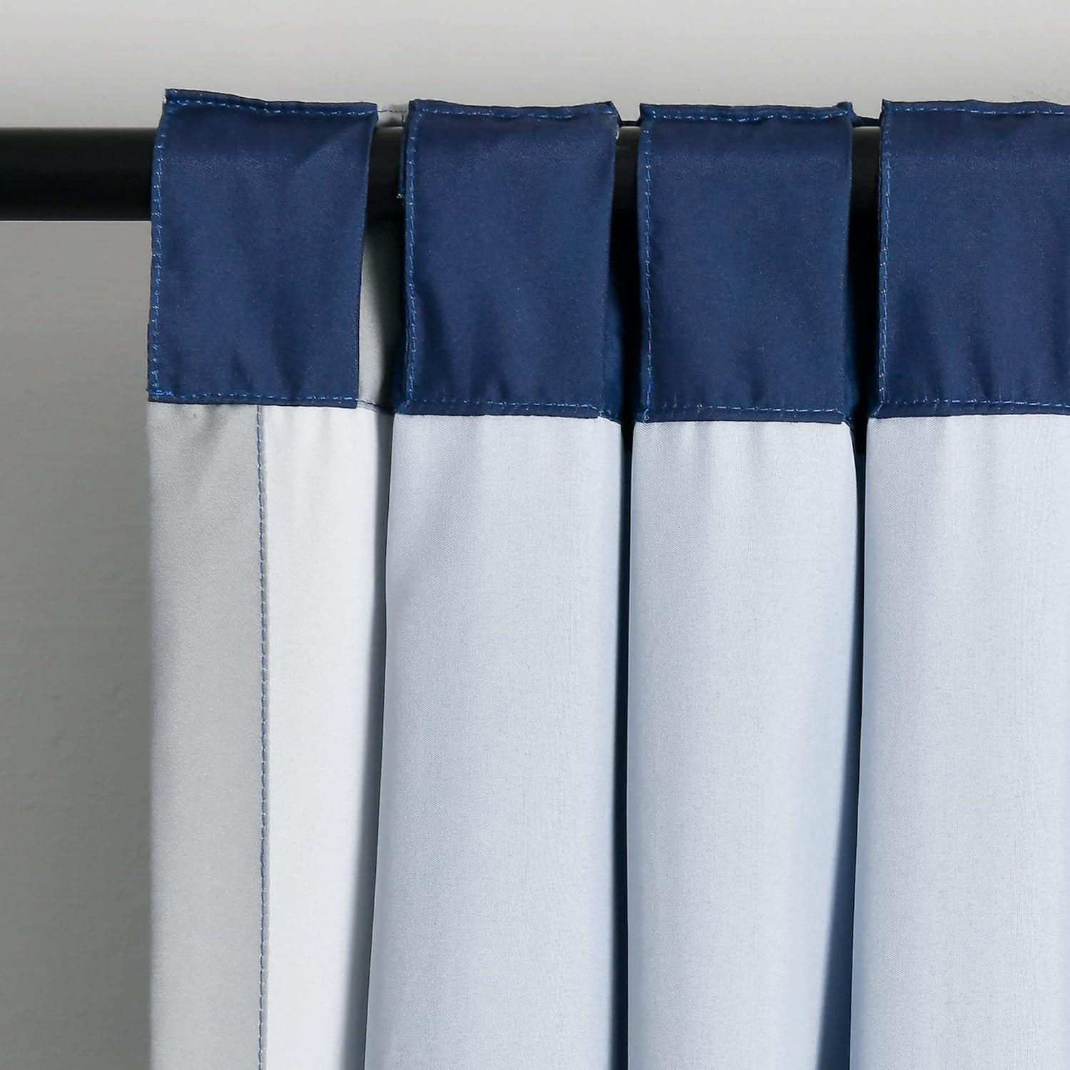 Lush Decor Video Games Window Curtain Panels Navy/Multi 52X84 Set (Set of 2)