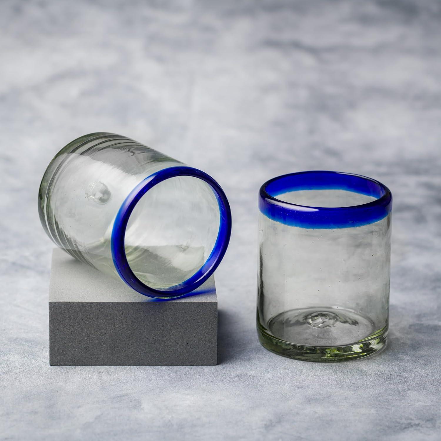 Ten Strawberry Street Rim Hiball Handblown Mexican Glass (Set of 6)