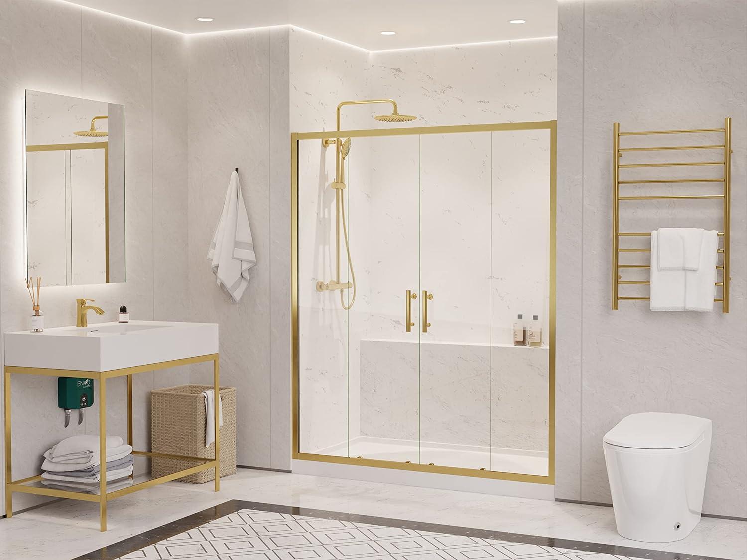 60" - 60.4" W x 70" H Framed Shower Door