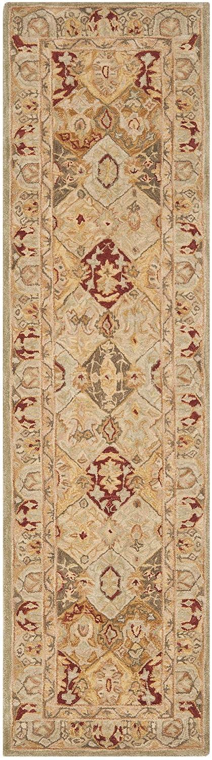 Anatolia AN530 Hand Tufted Runner Rug  - Beige/Multi - 2'3"x10' - Safavieh.