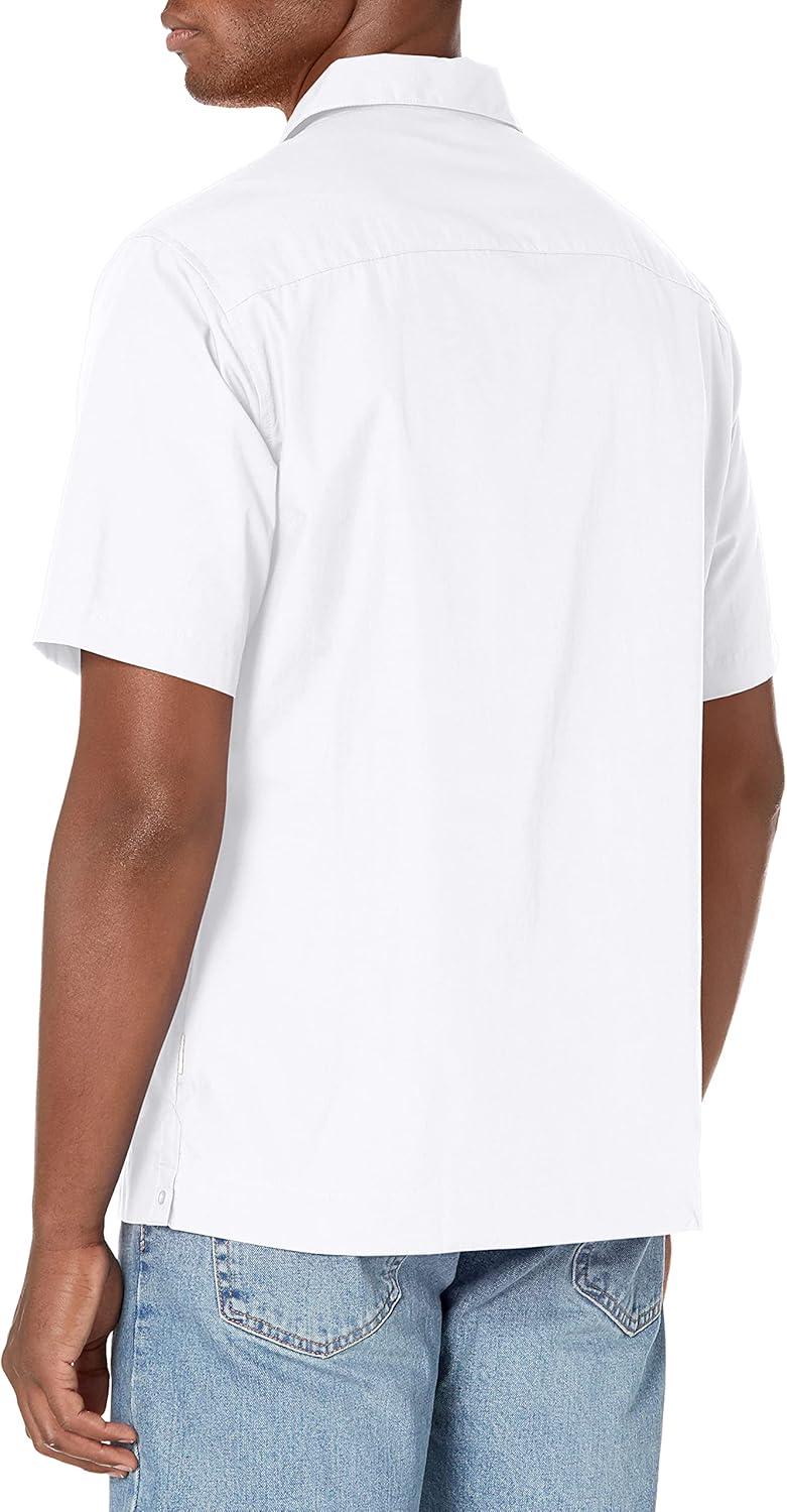 Cubavera Men's Authentic Embroidered Guayabera Shirt, Four Pockets, Camp Collar, Short-Sleeve Button-Down, Breathable Fabric