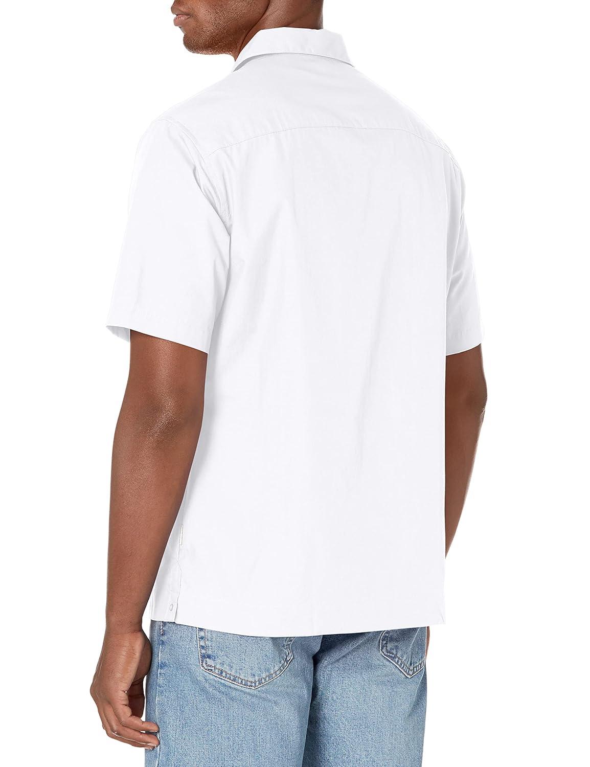 Cubavera Men's Authentic Embroidered Guayabera Shirt, Four Pockets, Camp Collar, Short-Sleeve Button-Down, Breathable Fabric