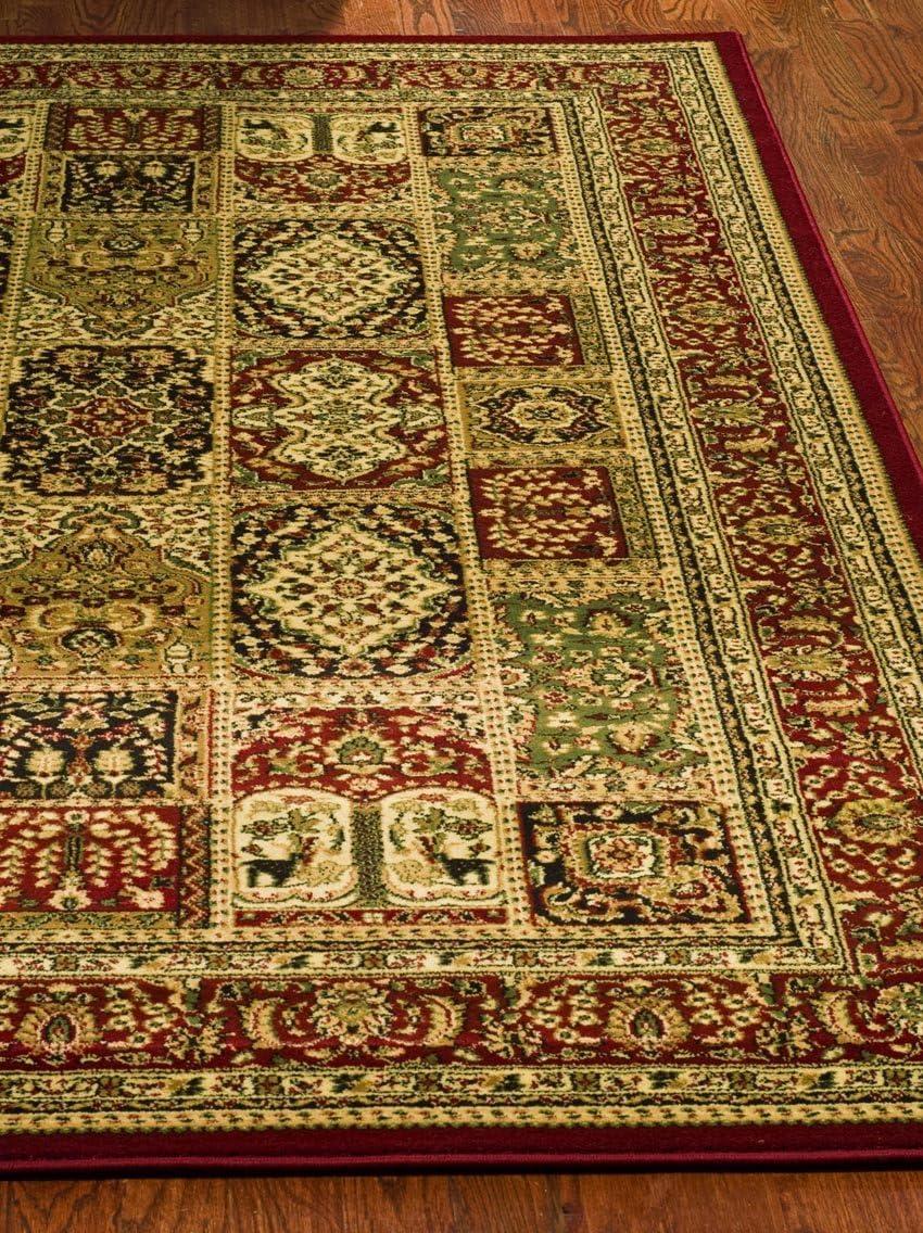 Lyndhurst LNH217 Power Loomed Area Rug - Multi/Red - 6'x9' - Safavieh.