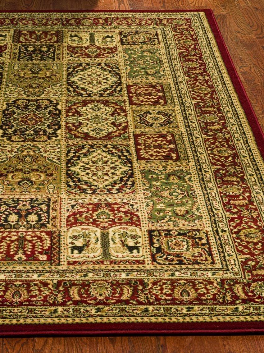 Lyndhurst LNH217 Power Loomed Area Rug - Multi/Red - 6'x9' - Safavieh.