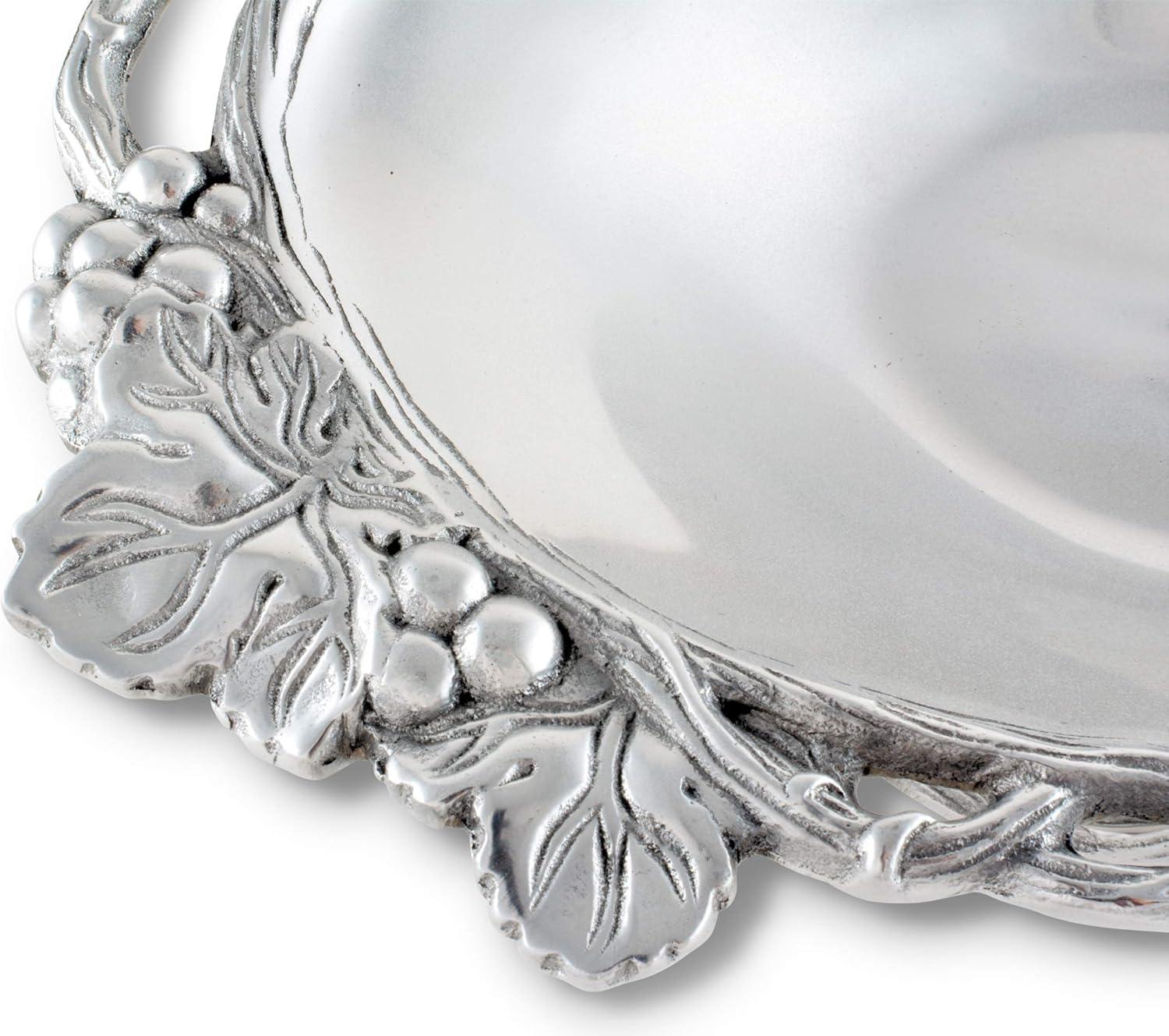 Arthur Court Designs Grape Aluminum Divided Serving Dish