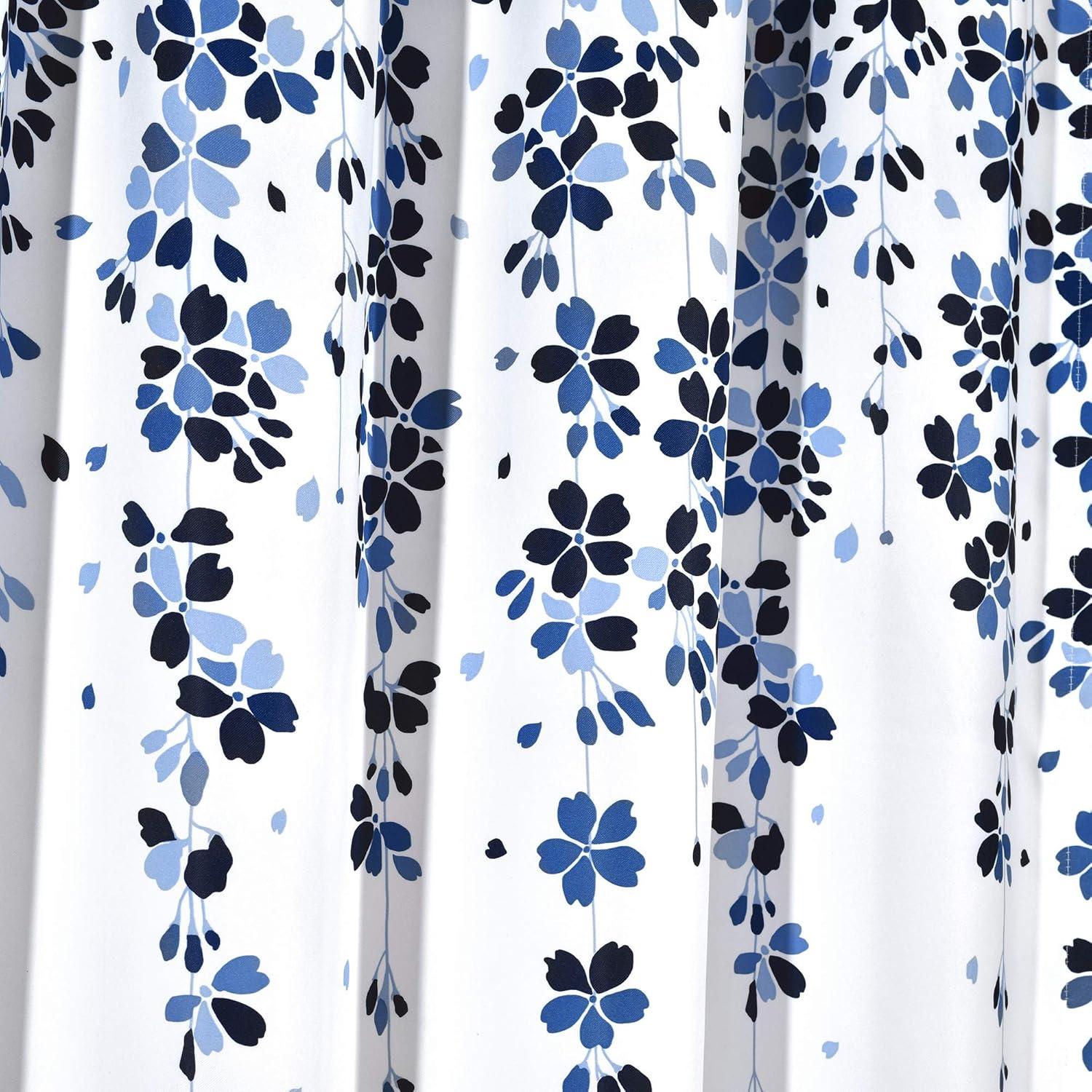 Weeping Flowers Polyester Room Darkening Curtain Pair