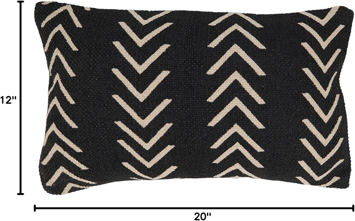 Chevron Design Down Filled Throw Pillow - Saro Lifestyle