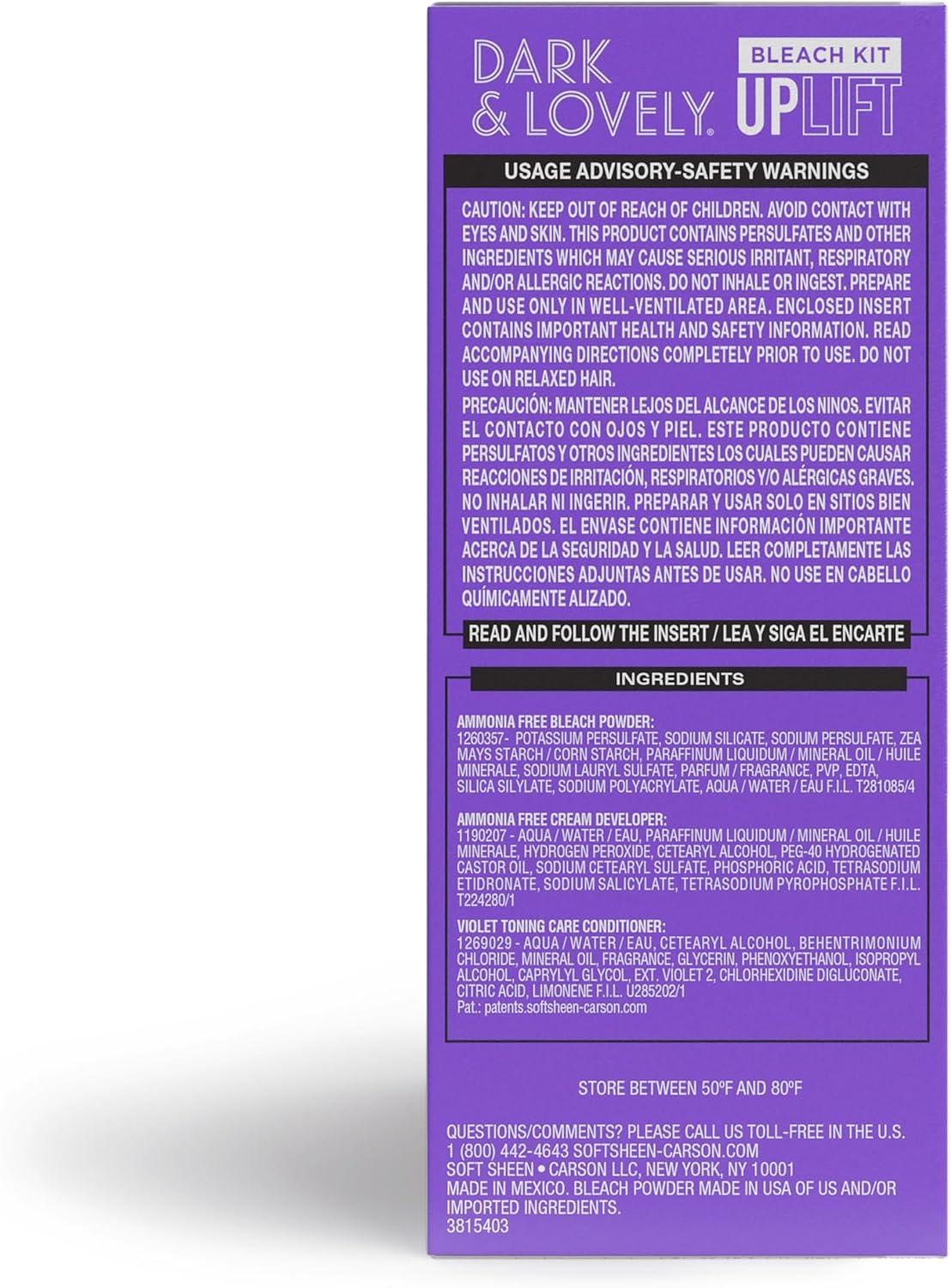 Dark and Lovely Uplift Hair Bleach Kit, Hair Dye, Bleach Blonde