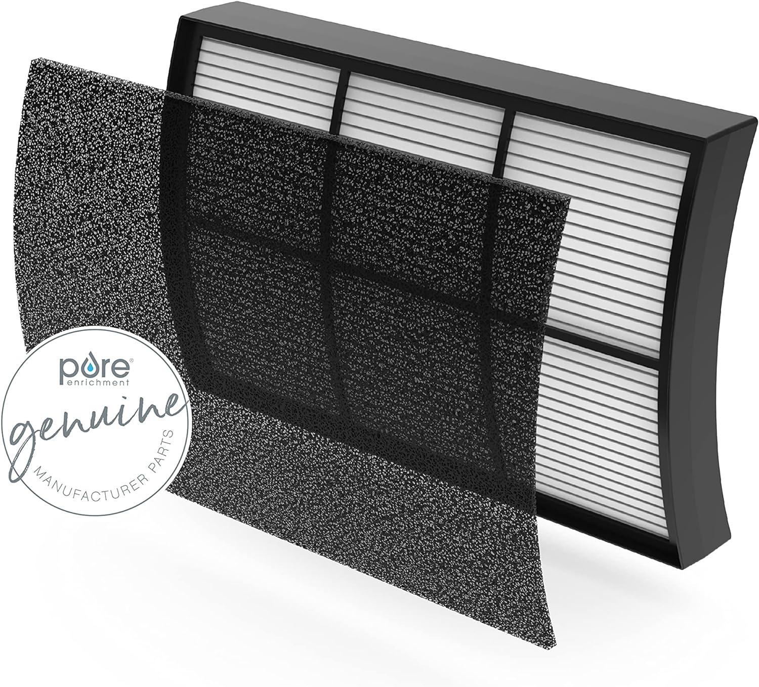 Pure Enrichment Pure Zone 2-in-1 True HEPA Air Filter: Captures Dust, Smoke, Pet Dander, Mold, Odors, Pollen, 5.75" Height