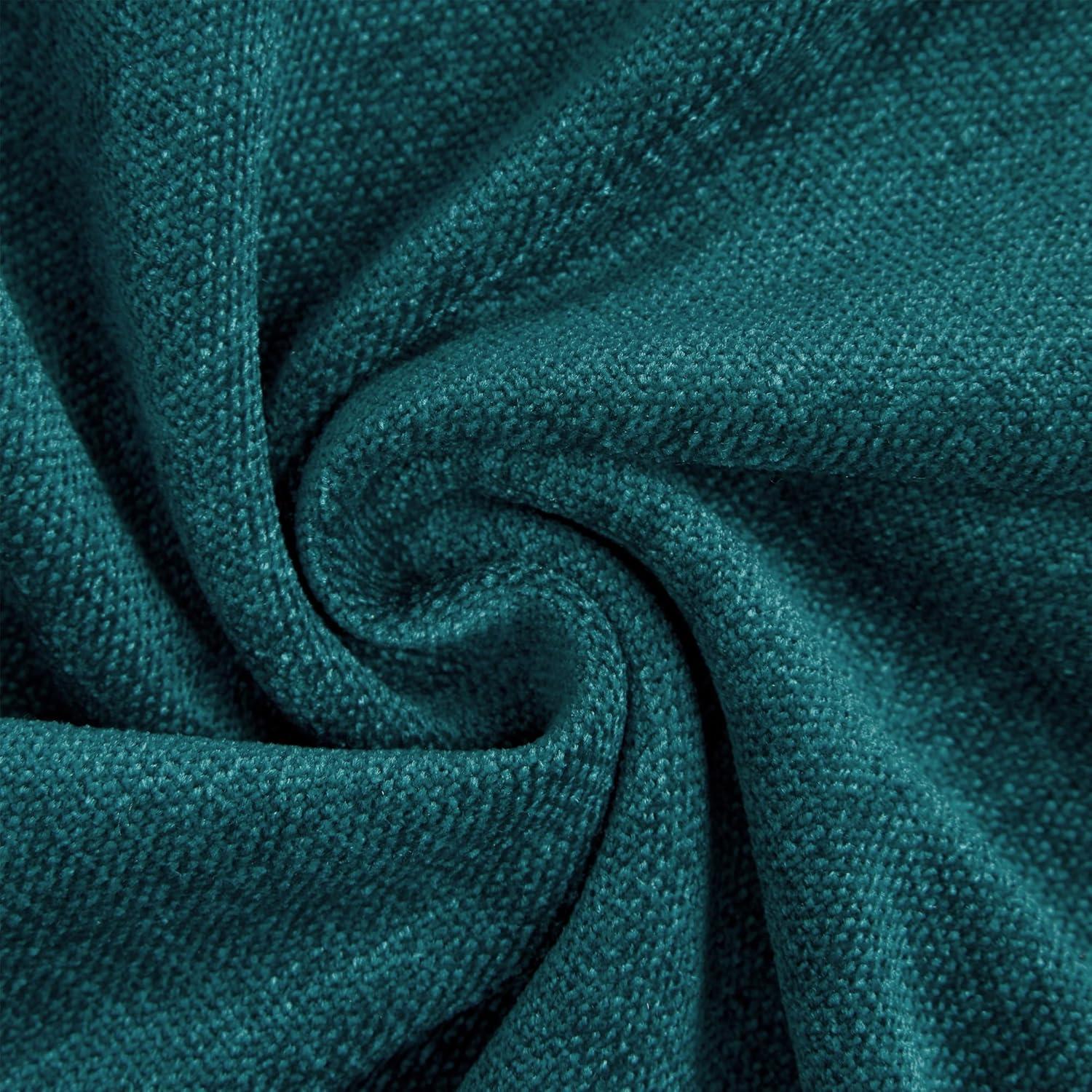 Teal Chenille 18x18 Euro Pillow Covers, Pack of 2