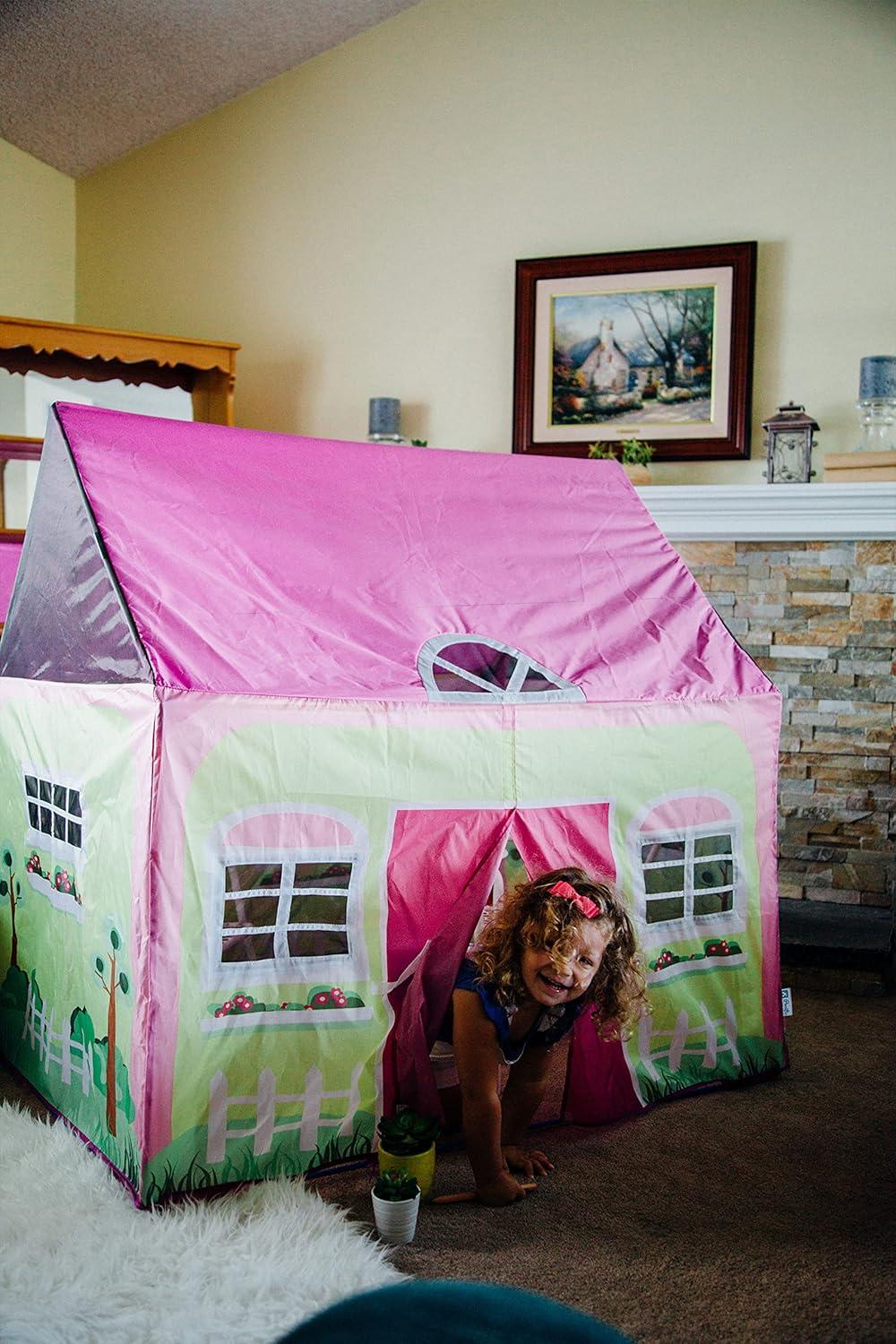 Lil' Cottage House Play Tent with Garden Graphics