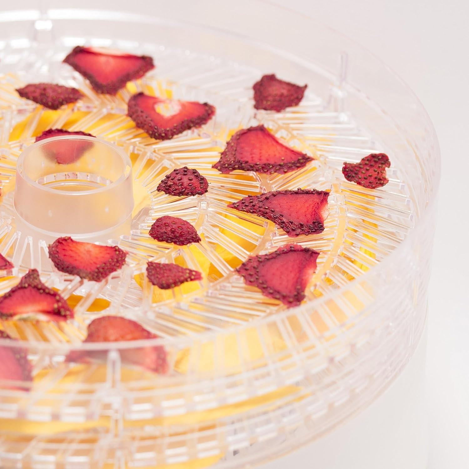 Commercial Chef Commercial Chef Food Dehydrator, Dehydrator Machine for Dehydrated Foods with 5 Drying Tray, White