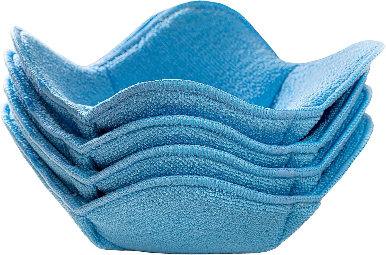 Blue Microwave Bowl Cozy Huggers Set of 4