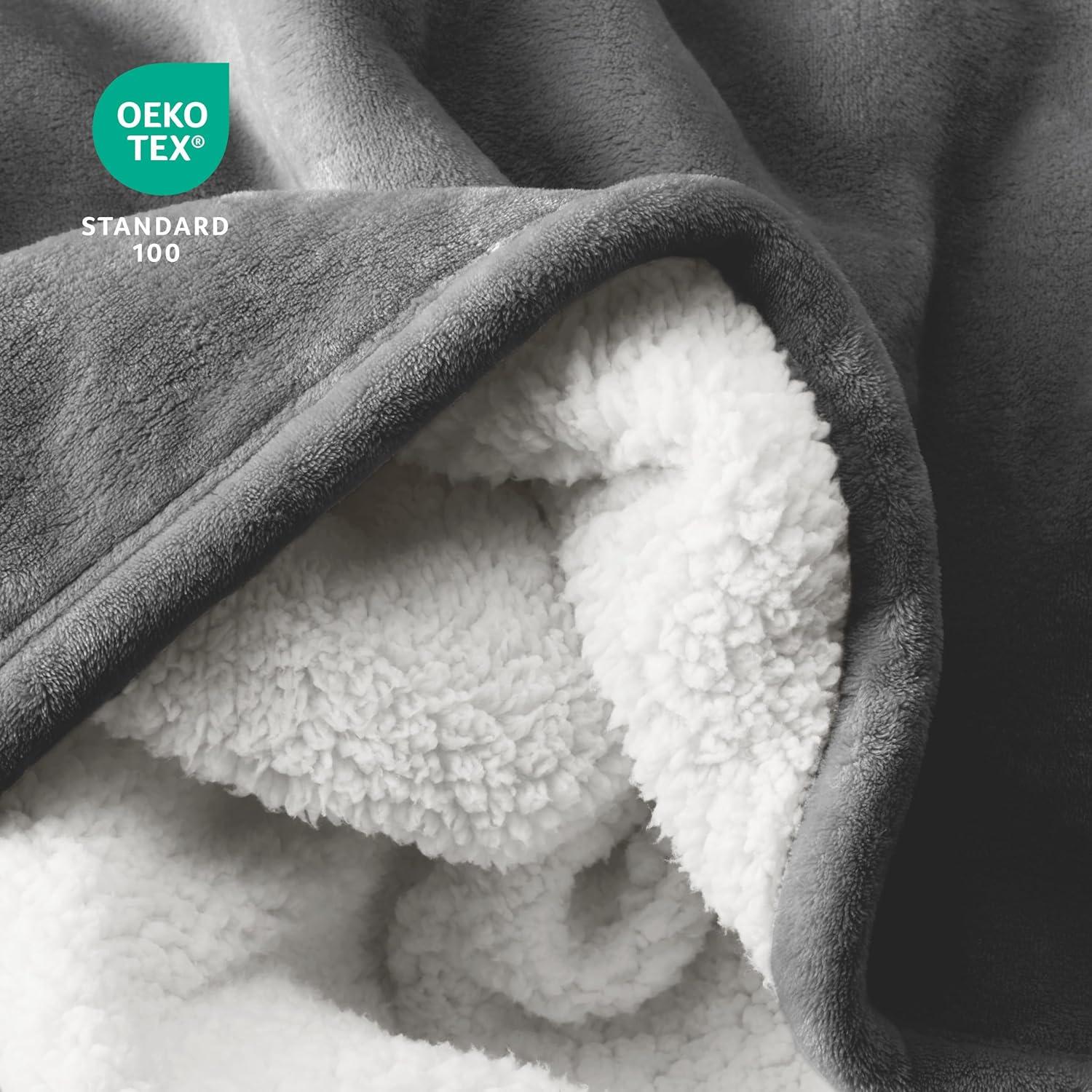 Bare Home Sherpa Fleece Blanket