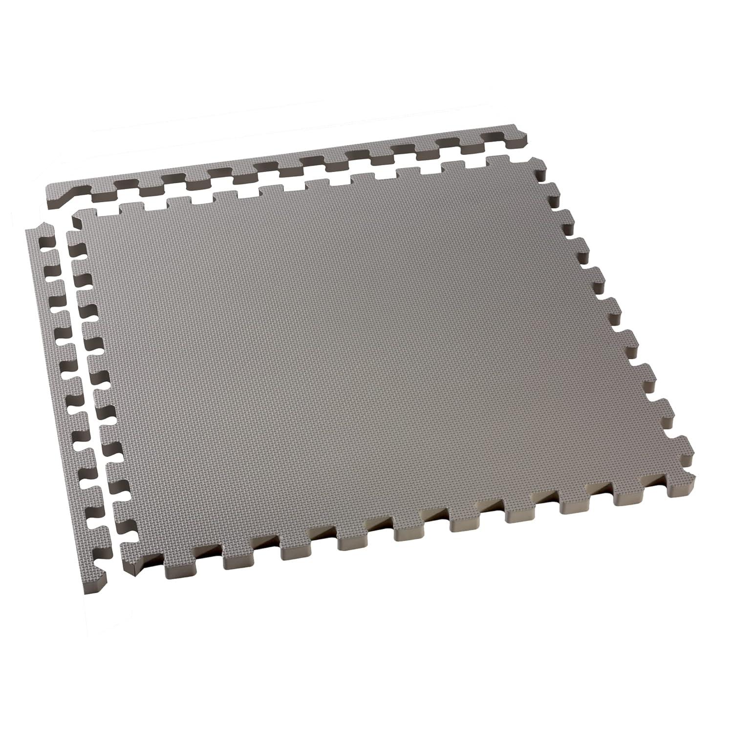 We Sell Mats 1" Thick Multipurpose Exercise Floor Mat with EVA Foam, Interlocking Tiles, Anti-Fatigue for Home or Gym, 24 in x 24