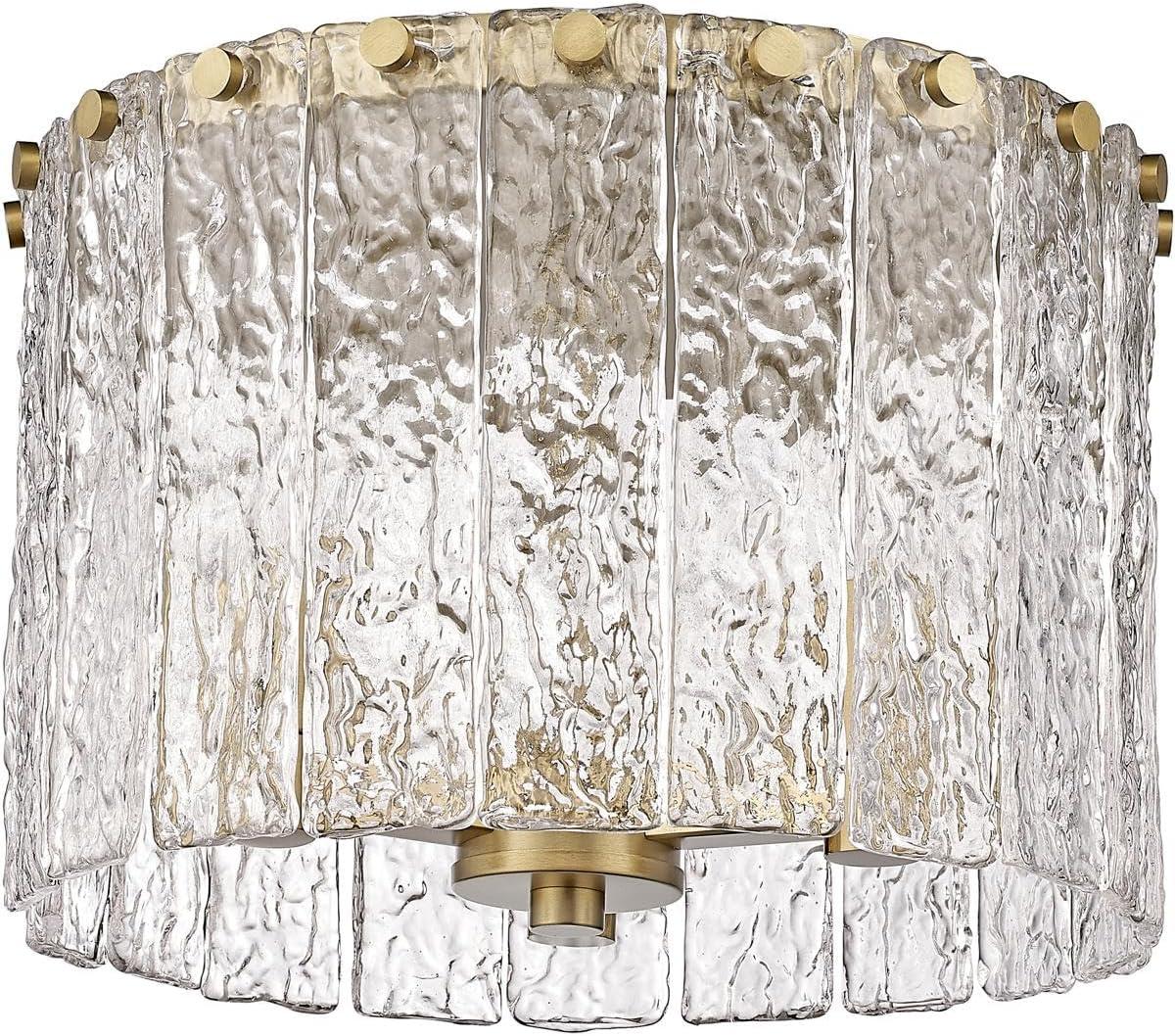 Z-Lite Glacier 3 - Light Flush Mount in  Modern Gold