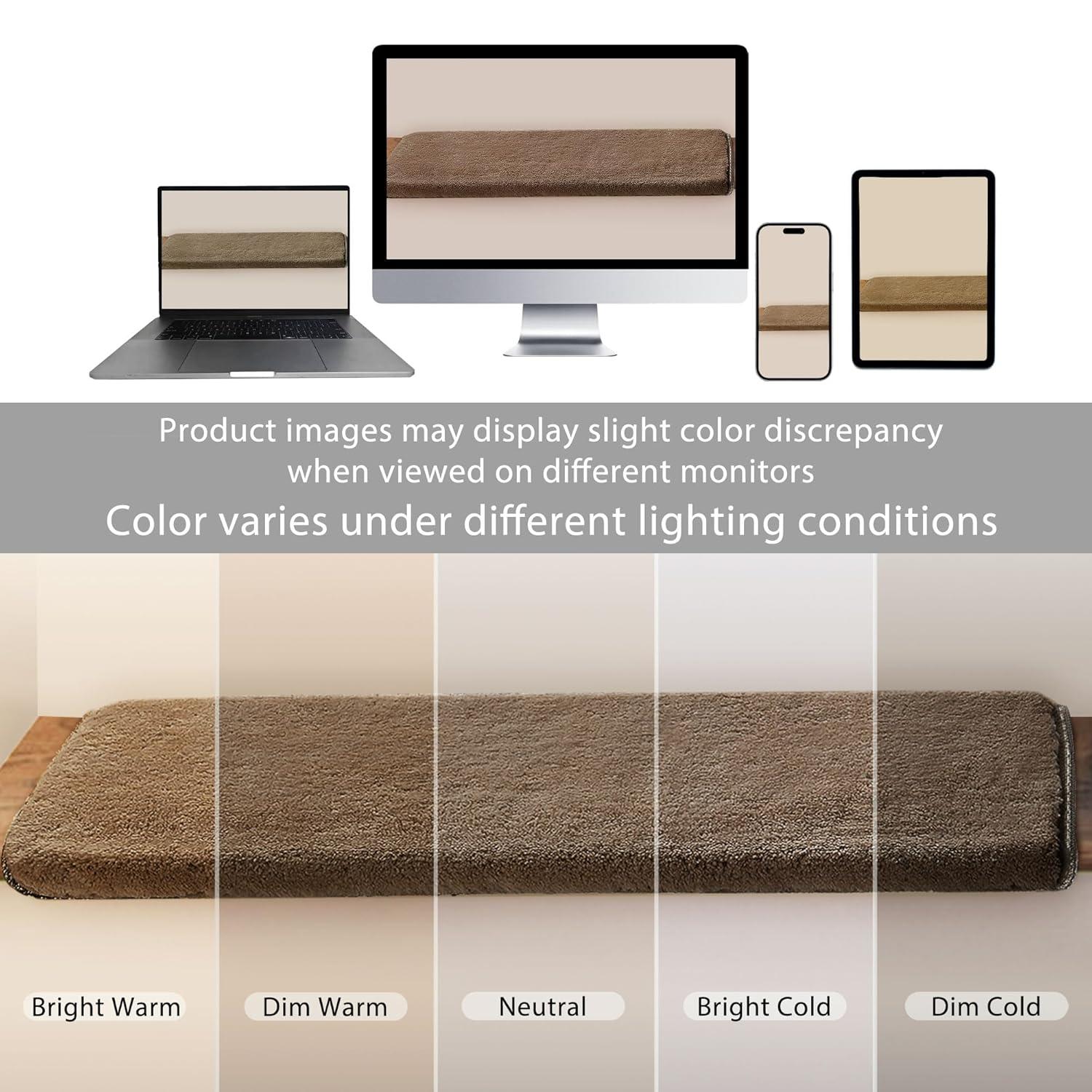 Soft Plush Brown 9.5 in. x 30 in. x 1.2 in. Bullnose Indoor Stair Tread Cover Tape Free Non-slip Carpet Set of 14