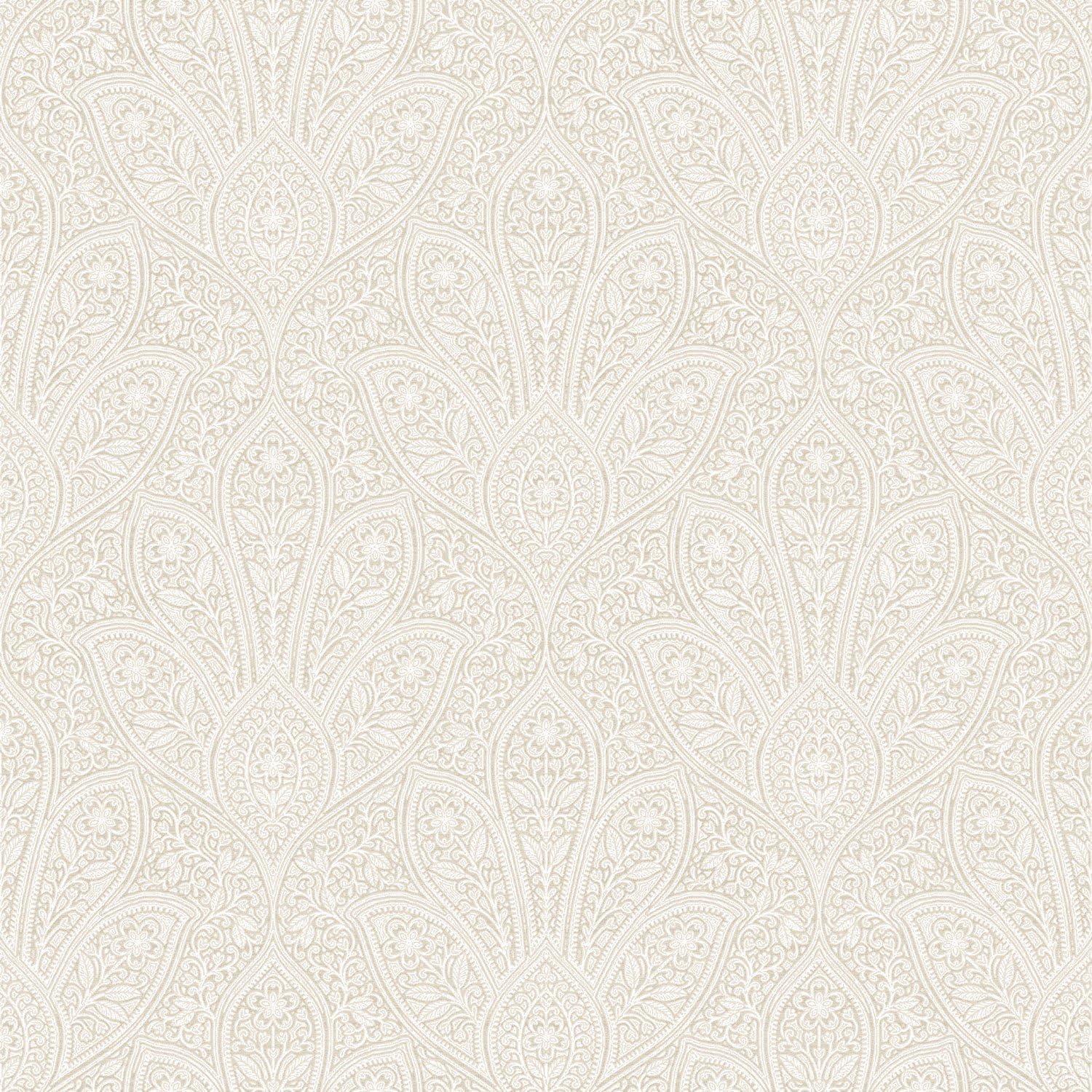 Distressed Paisley Vinyl Roll Wallpaper (Covers 55 sq. ft.)