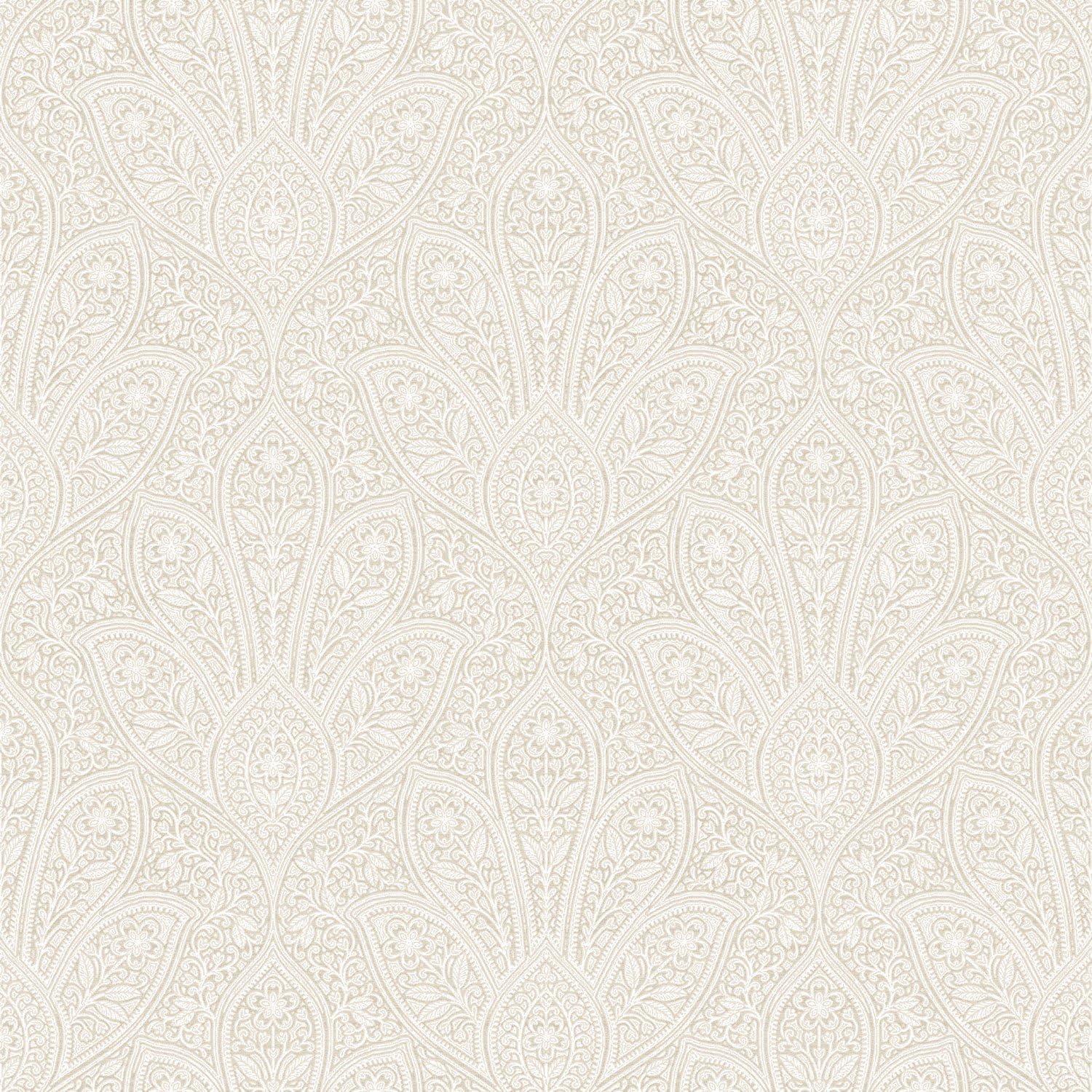 Distressed Paisley Vinyl Roll Wallpaper (Covers 55 sq. ft.)