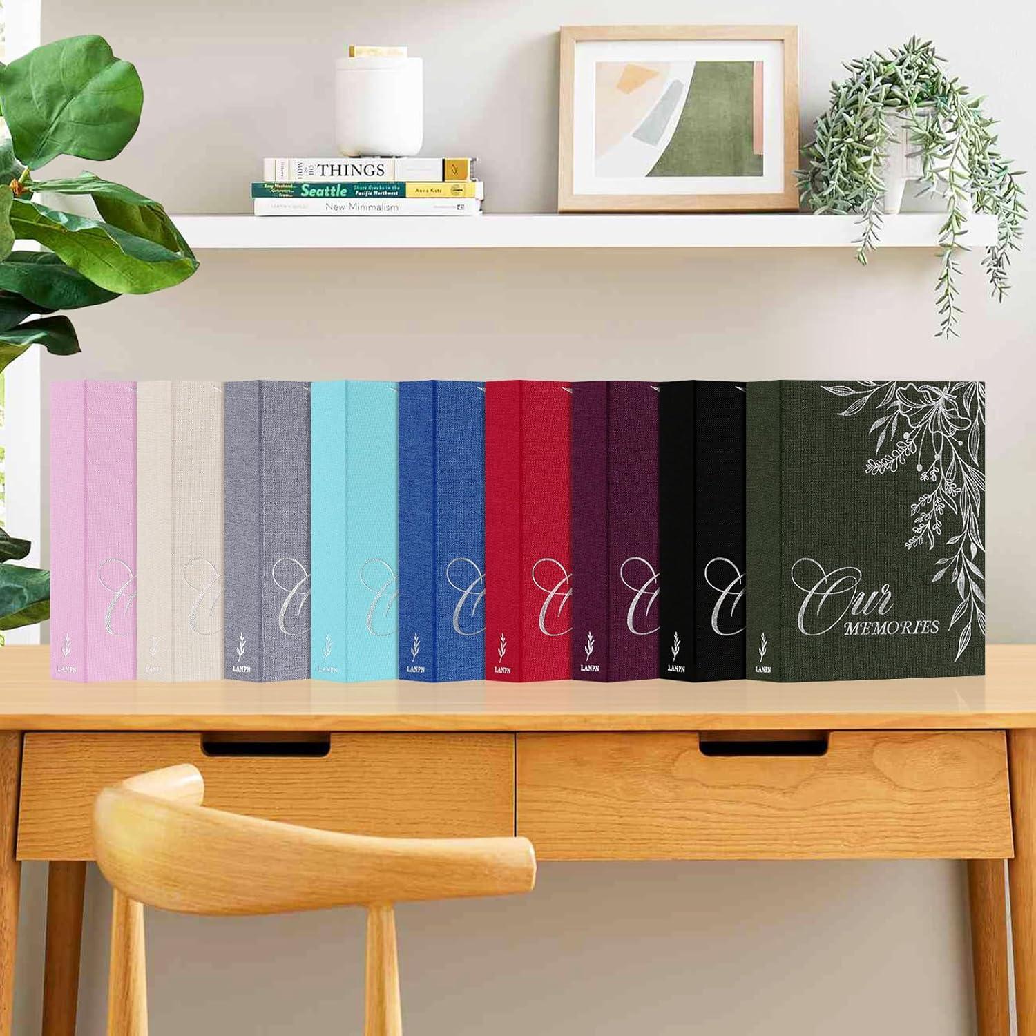 BEACHWATER POOL & SPA, LLC Photo Album 4X6 1000 Pockets, Extra Large Capacity Linen Cover Picture Albums Holds 1000 Horizontal And Vertical Photos