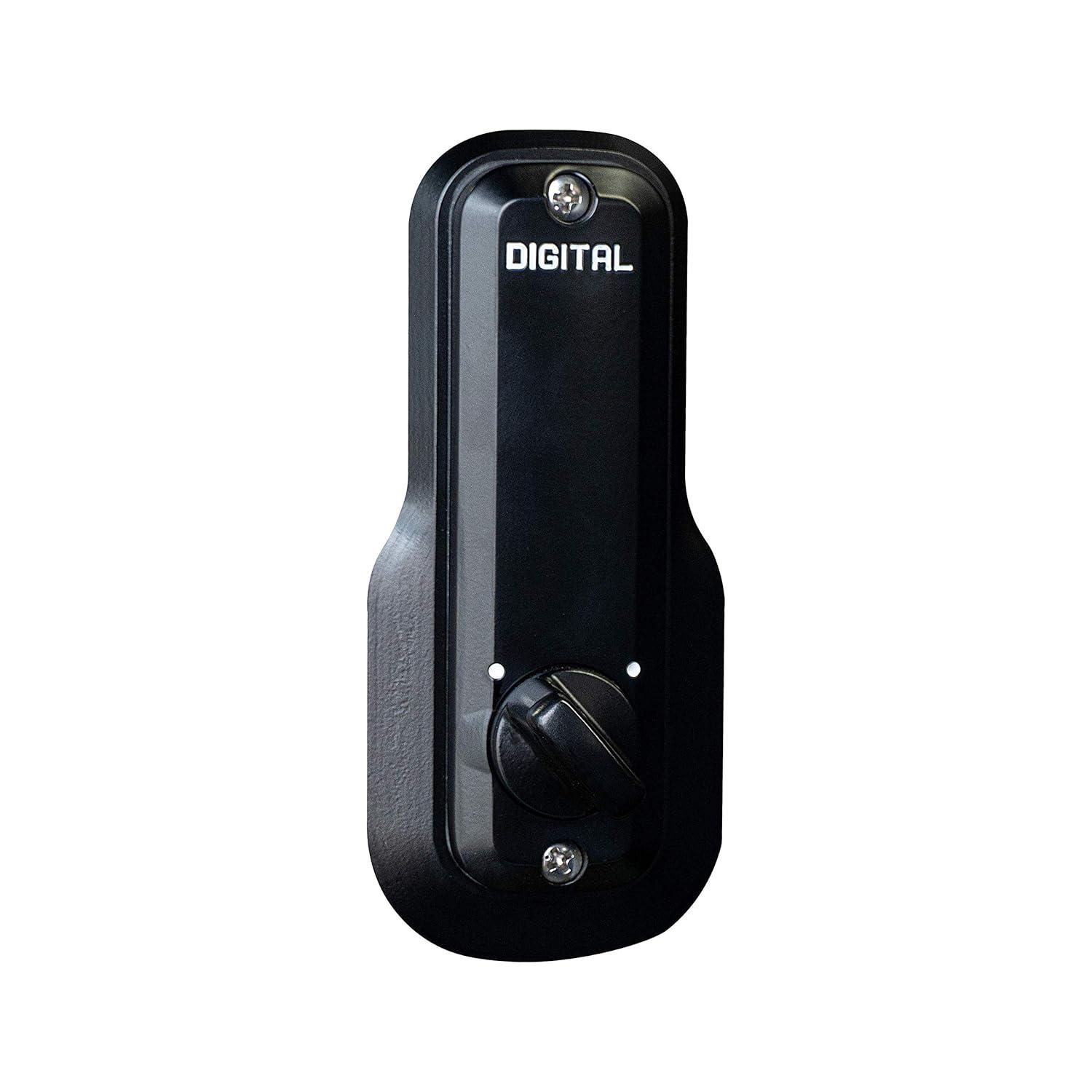 Jet Black Mechanical Keyless Deadbolt for Doors and Gates