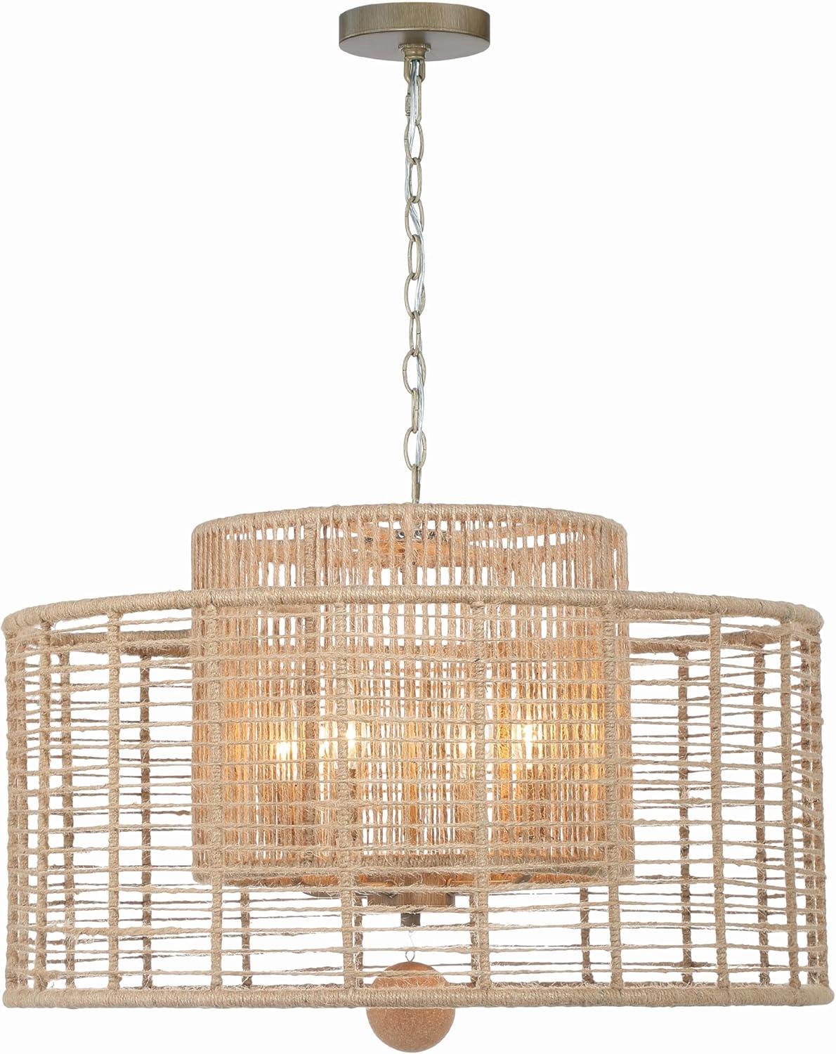 4 Light Chandelier-Burnished Silver Finish    -Traditional Installation Crystorama Lighting Jay-A5004-Bs