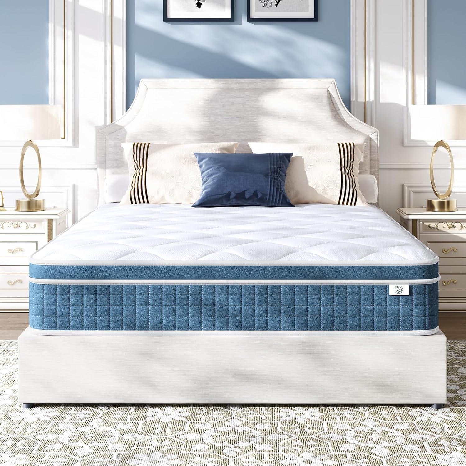 10" Blue Eurotop Twin Innerspring Mattress