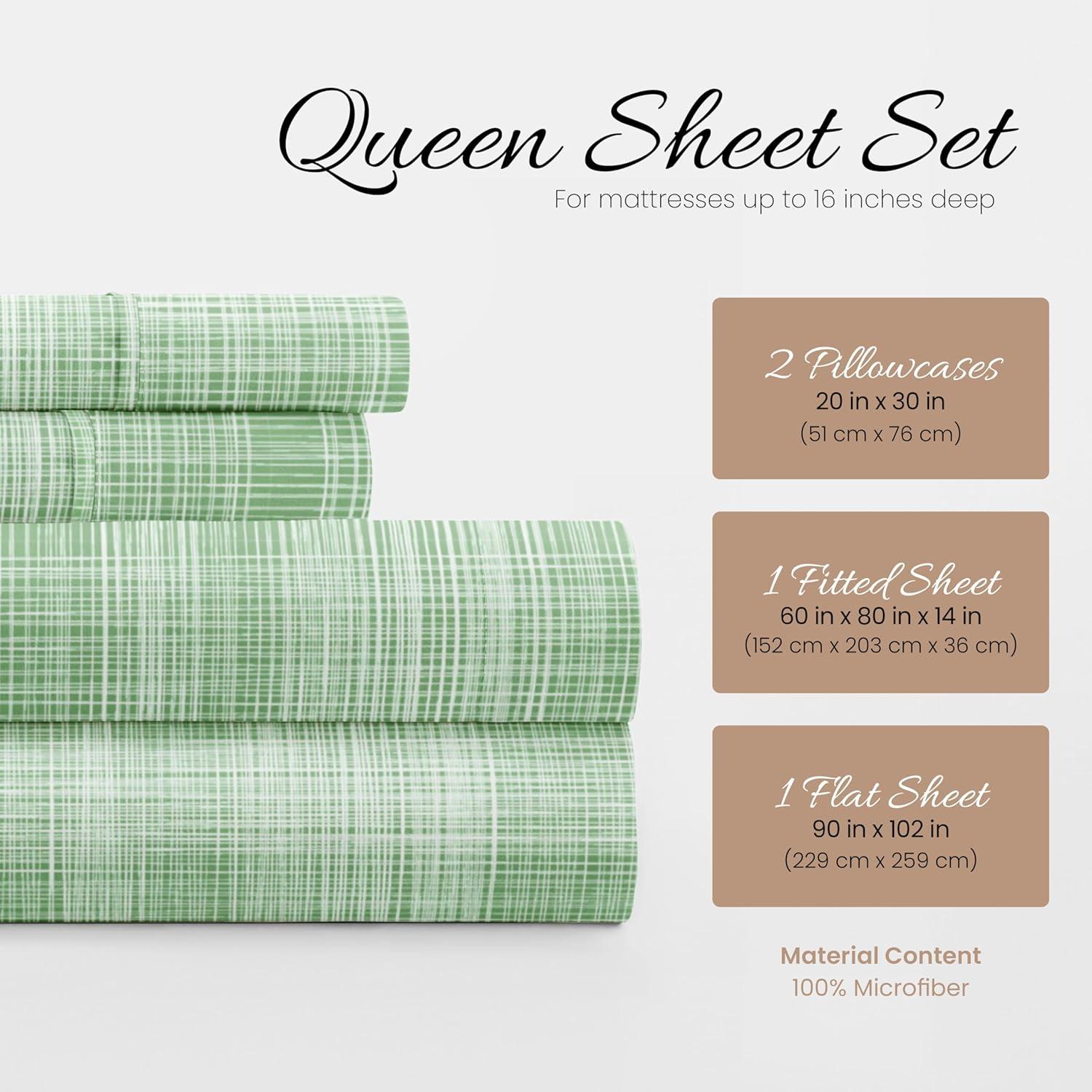 Becky Cameron Simply Soft™ Thatch Pattern Microfiber Sheet Set