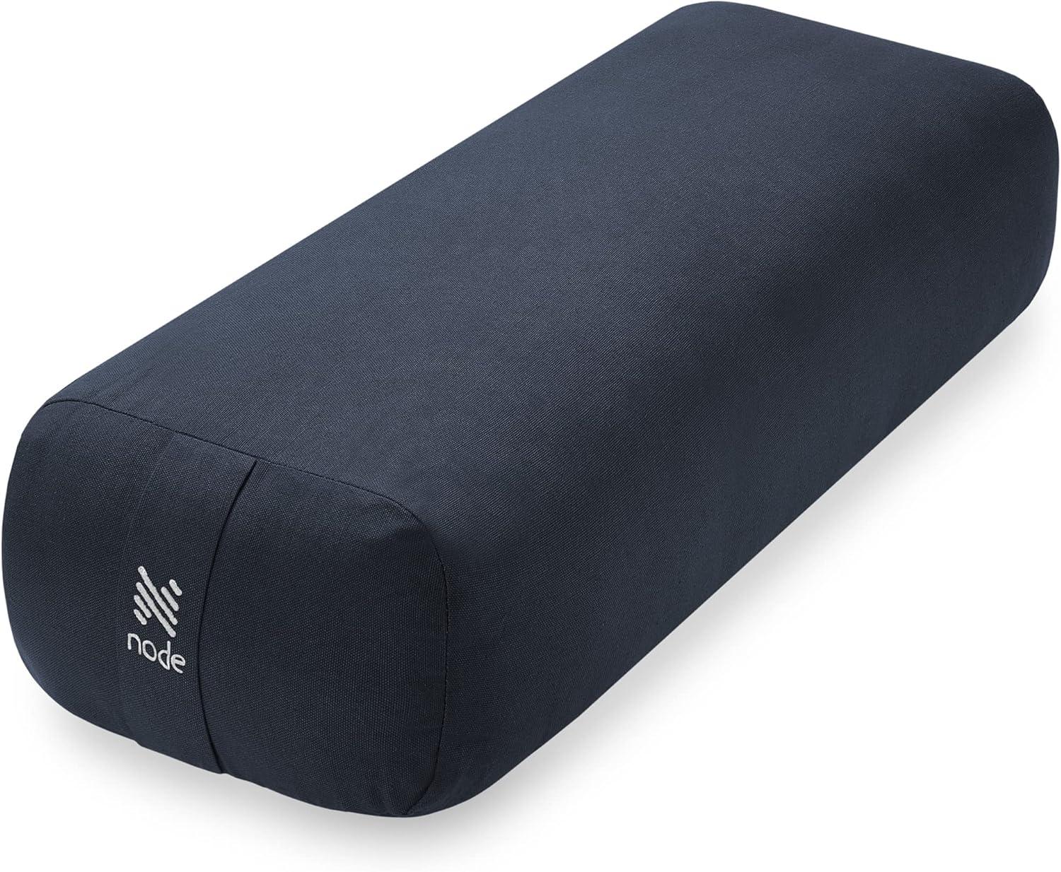 Node Fitness 25" x 12" x 6" Rectangular Floor Pillow and Meditation Bolster